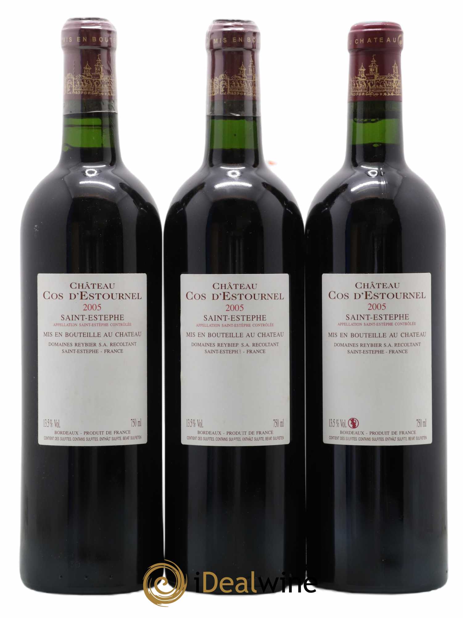 Cos d'Estournel 2ème Grand Cru Classé 2005 - Lot de 3 bouteilles - 1