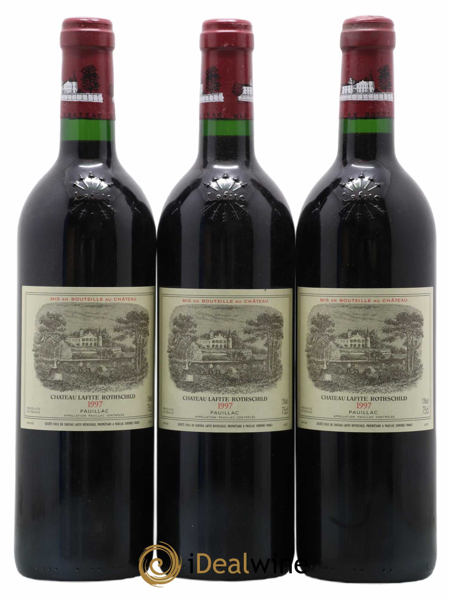 Château Lafite Rothschild 1er Grand Cru Classé 1997 - Lot de 3 bouteilles - 0