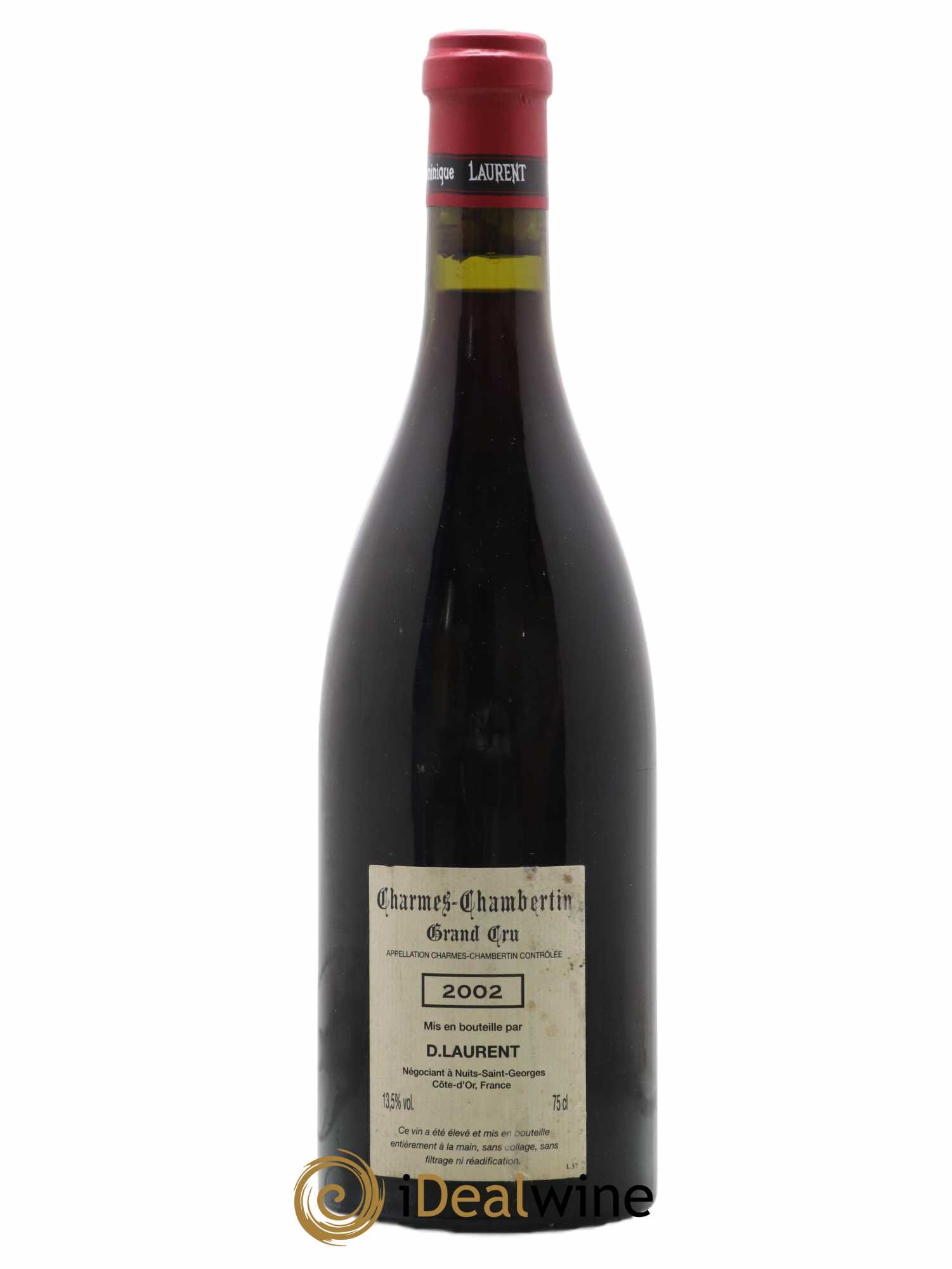 Charmes-Chambertin Grand Cru Vieilles Vignes Dominique Laurent Dans Les Mazoyères 2002 - Lot of 1 bottle - 1
