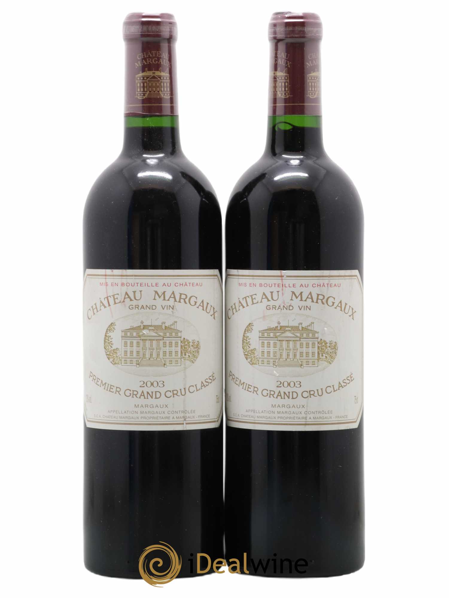 Château Margaux 1er Grand Cru Classé 2003 - Lot of 2 bottles - 0