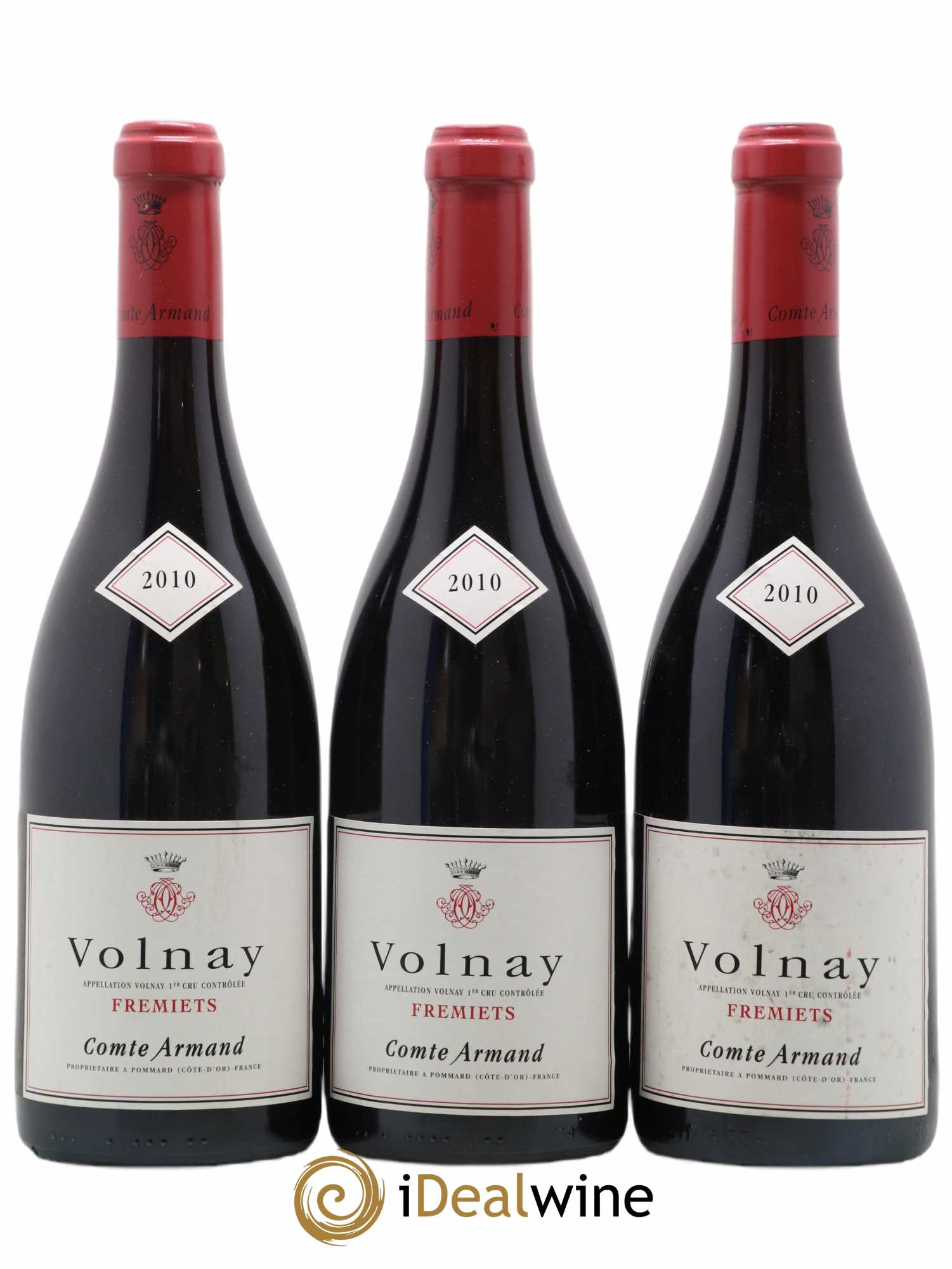 Volnay 1er Cru Les Frémiets Comte Armand 2010 - Lot de 3 bouteilles - 0