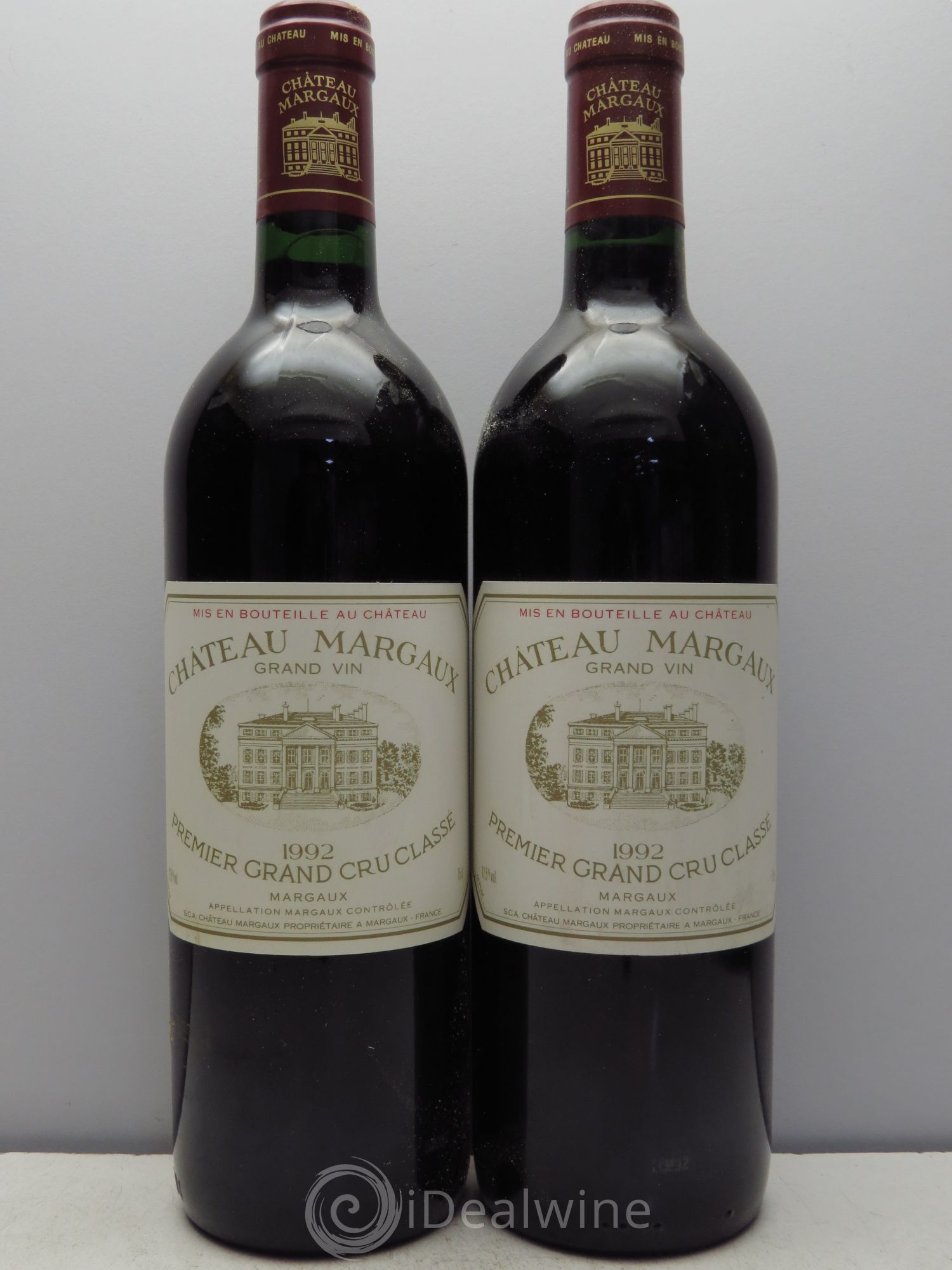 Château Margaux 1er Grand Cru Classé 1992 - Lot de 2 bouteilles - 0