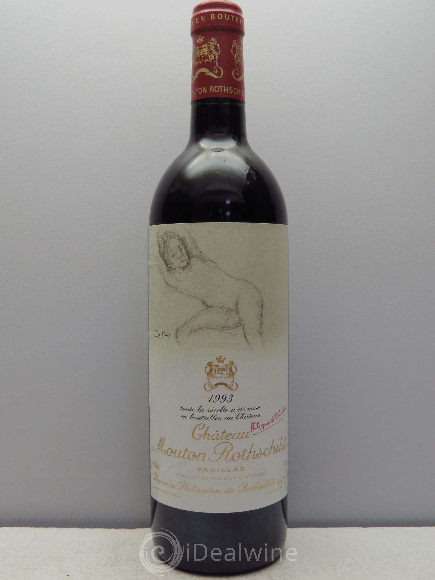 Château Mouton Rothschild 1er Grand Cru Classé 1993 - Lot de 1 bouteille - 0