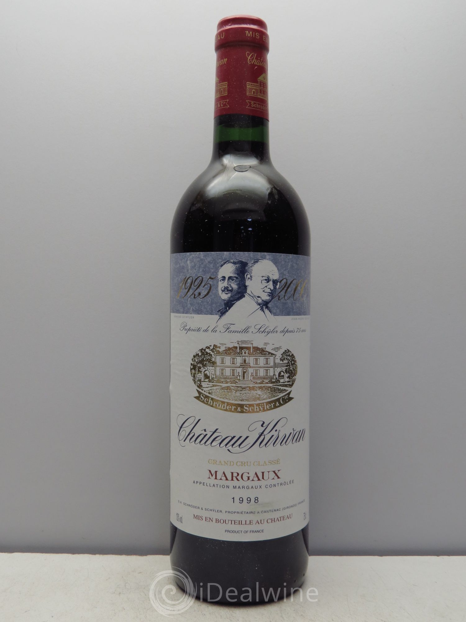 Château Kirwan 3ème Grand Cru Classé 1998 - Lot de 12 bouteilles - 0