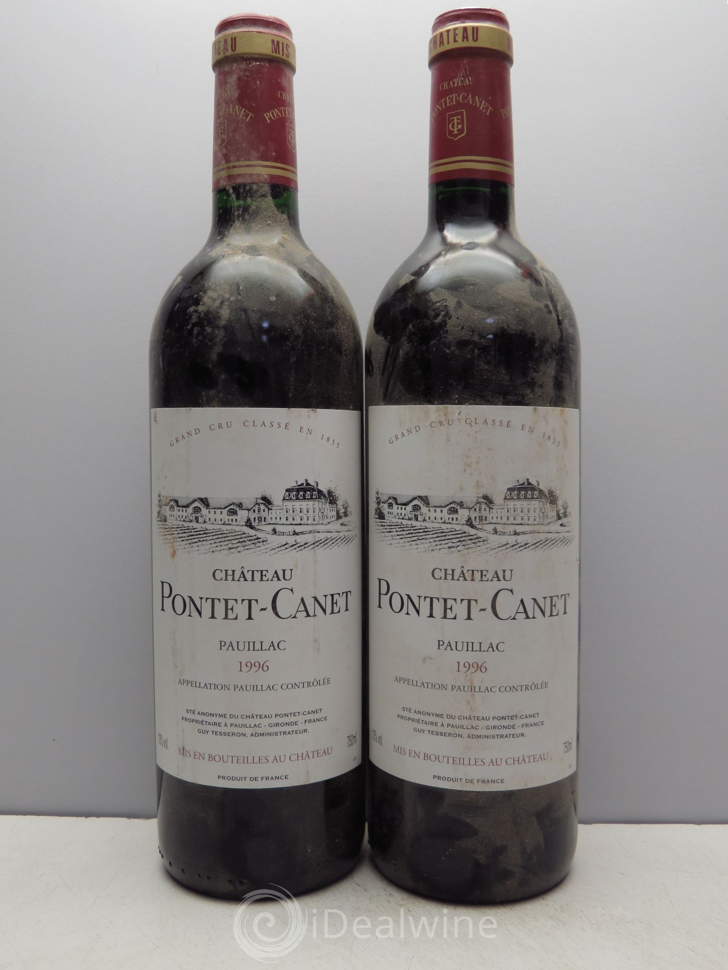 Château Pontet Canet 5ème Grand Cru Classé 1996 - Lot de 2 bouteilles - 0