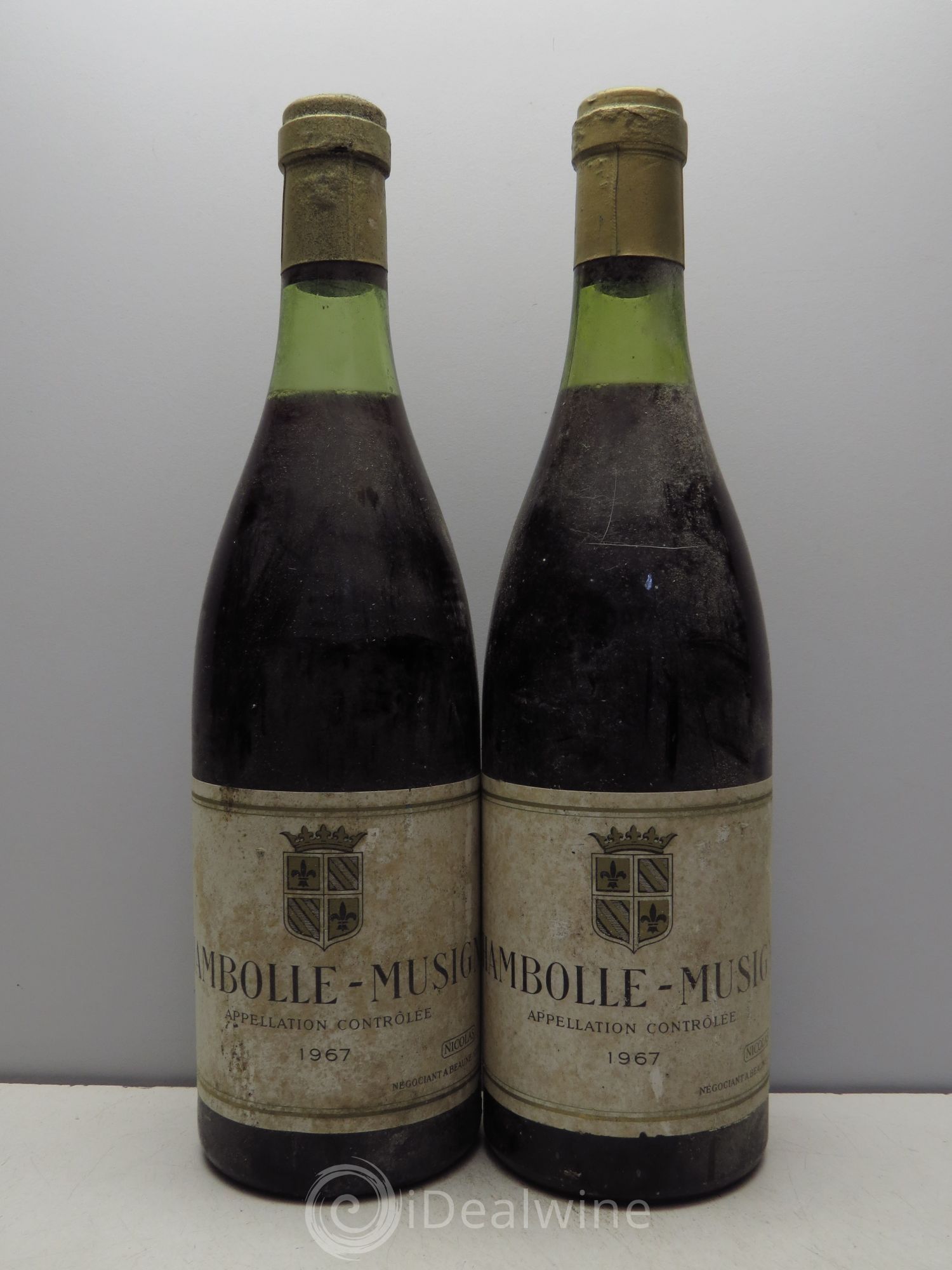 Chambolle-Musigny Négociant Nicolas 1967 - Lot de 2 bouteilles - 0