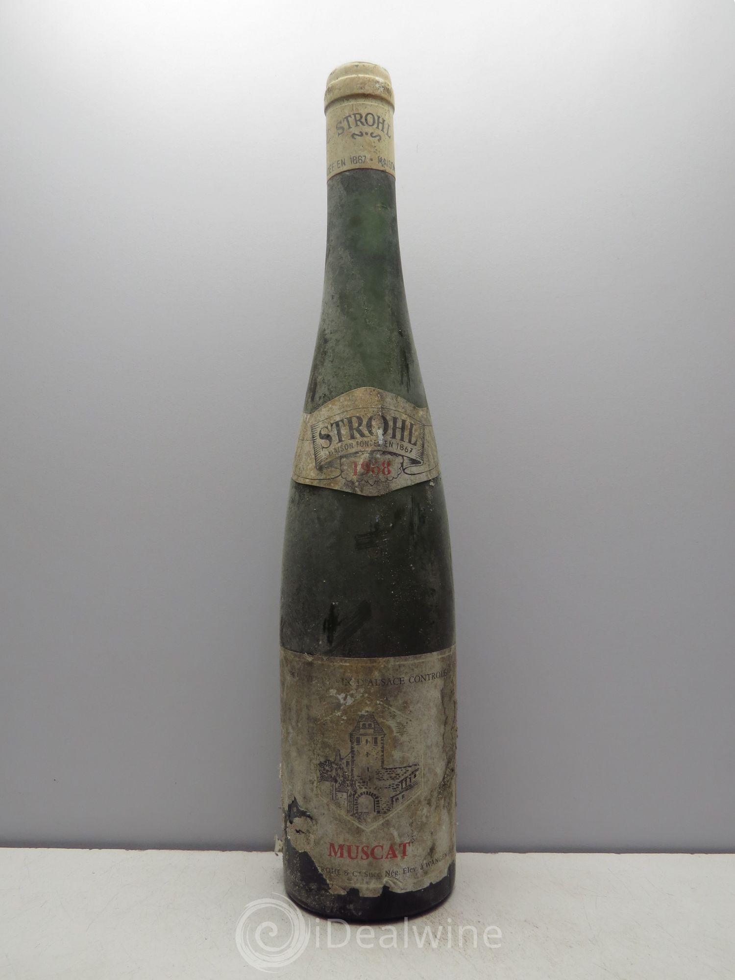 Alsace Muscat Strohl Wangen 1968 - Posten von 6 Flaschen - 0
