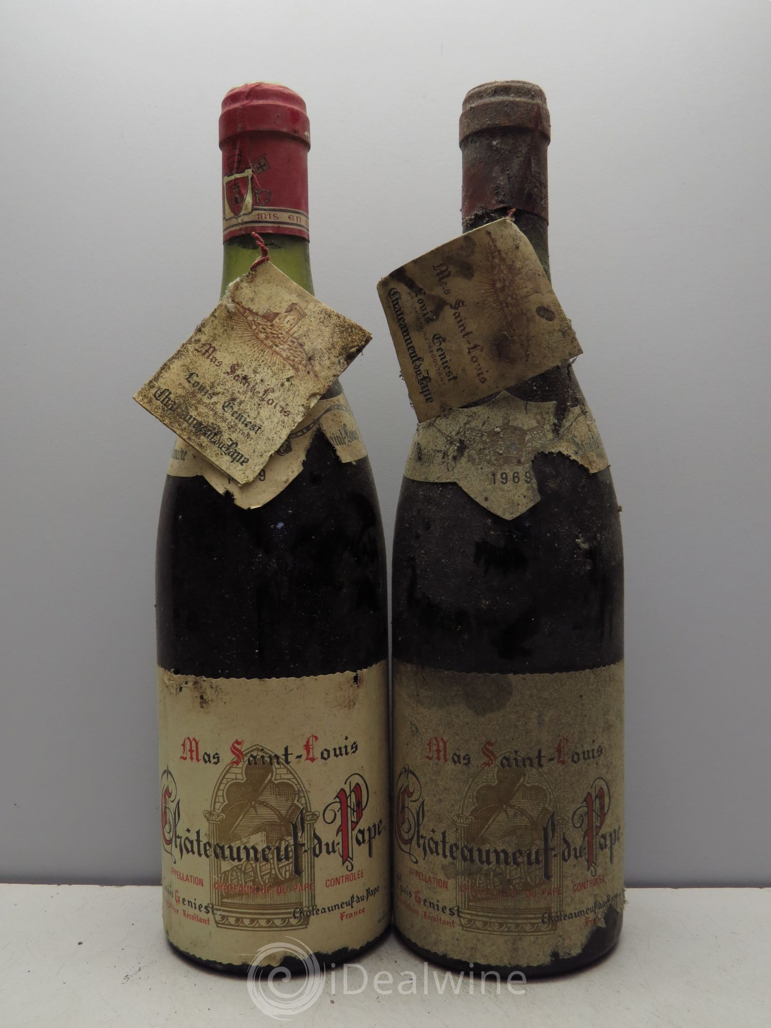 Châteauneuf-du-Pape Mas Saint Louis Geniest 1969 - Posten von 2 Flaschen - 0