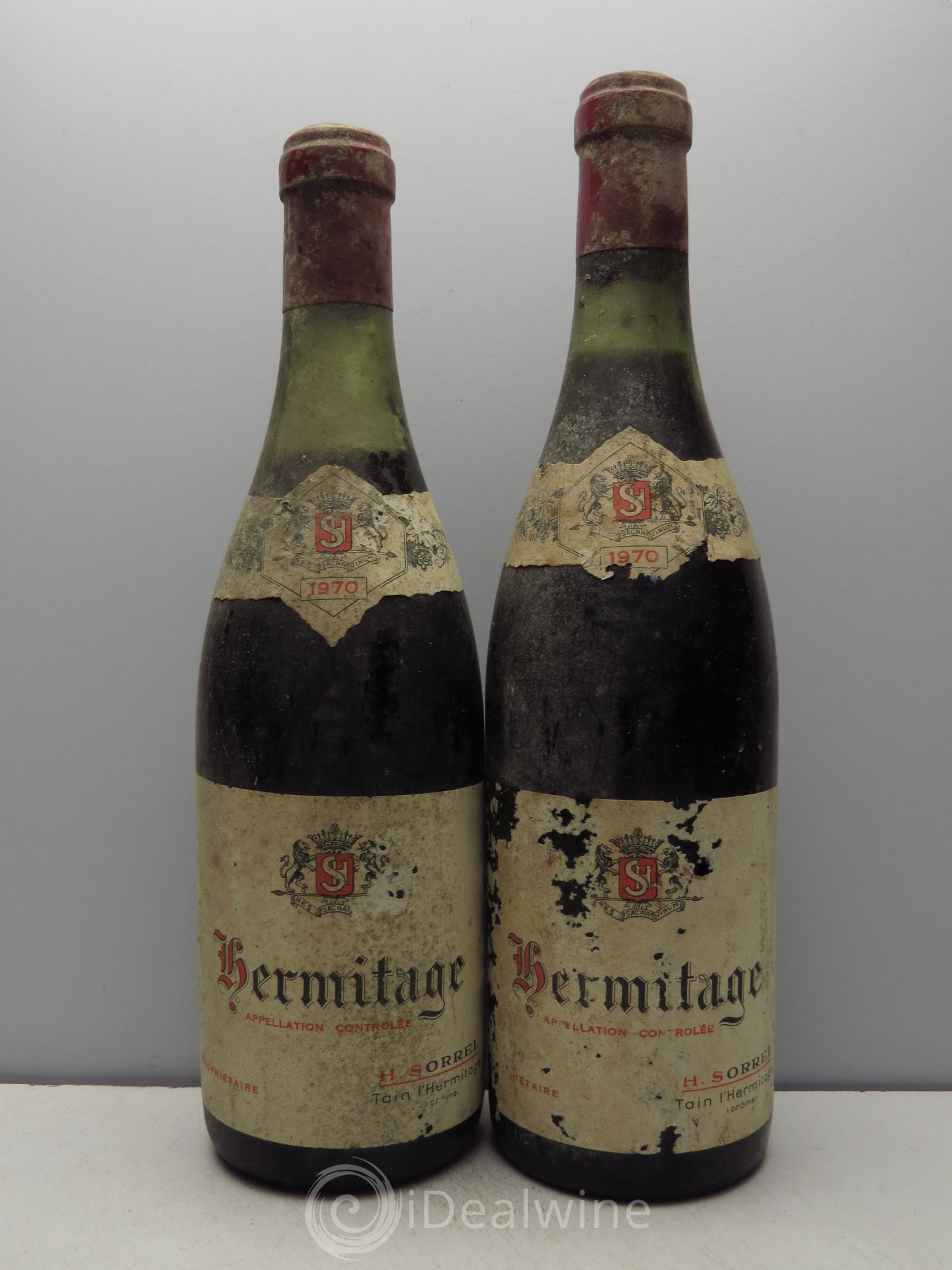Hermitage Marc Sorrel 1970 - Lot de 2 bouteilles - 0