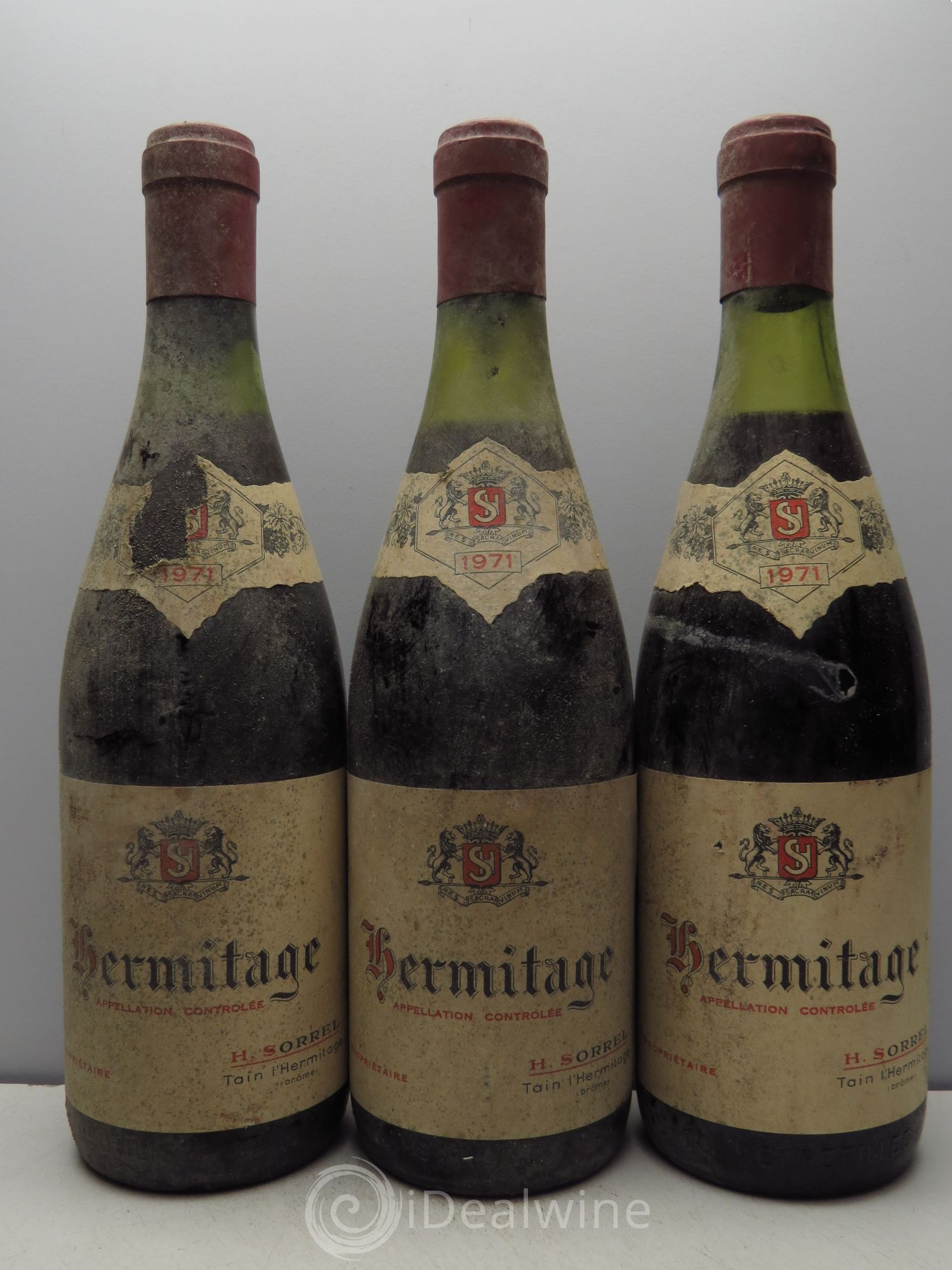 Hermitage Marc Sorrel 1971 - Lot de 3 bouteilles - 0