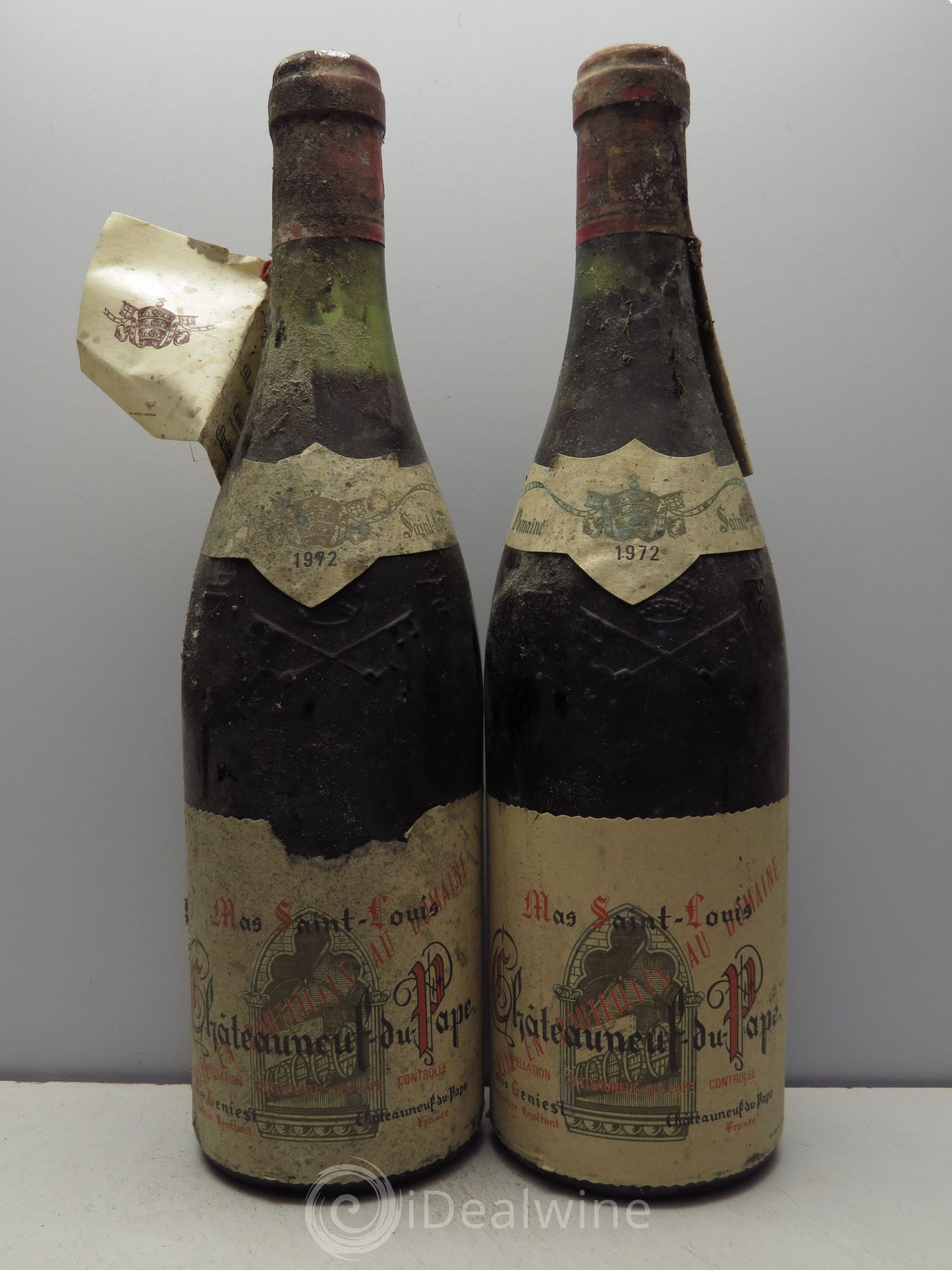 Châteauneuf-du-Pape Mas Saint Louis Geniest 1972 - Posten von 2 Flaschen - 0