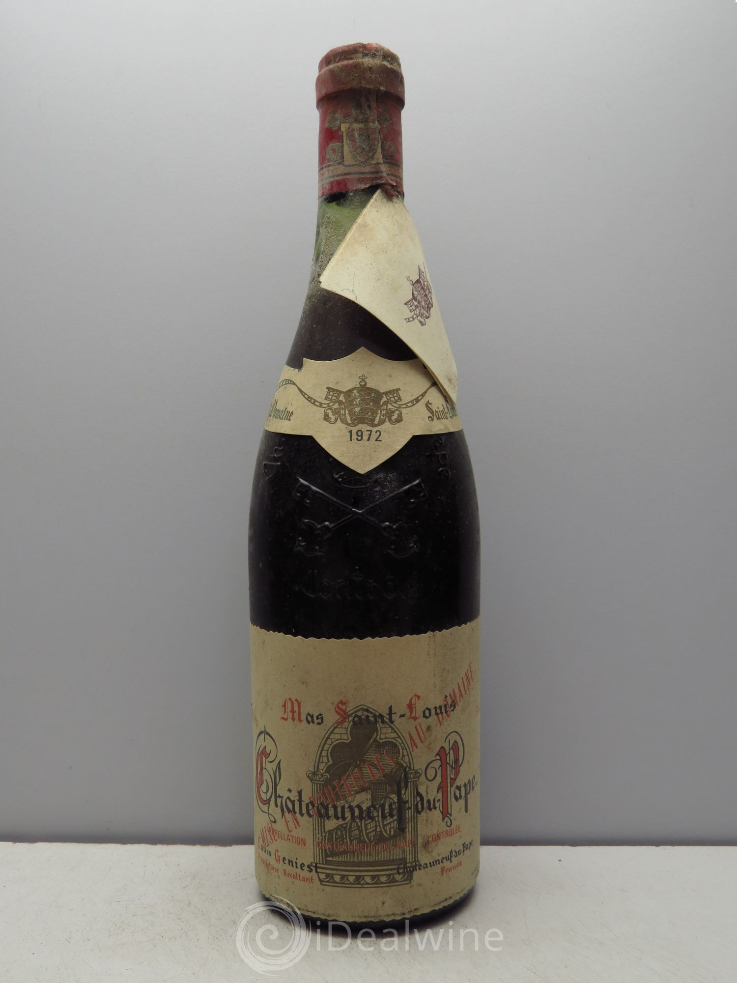 Châteauneuf-du-Pape Mas Saint Louis Geniest 1972 - Posten von 1 Flasche - 0