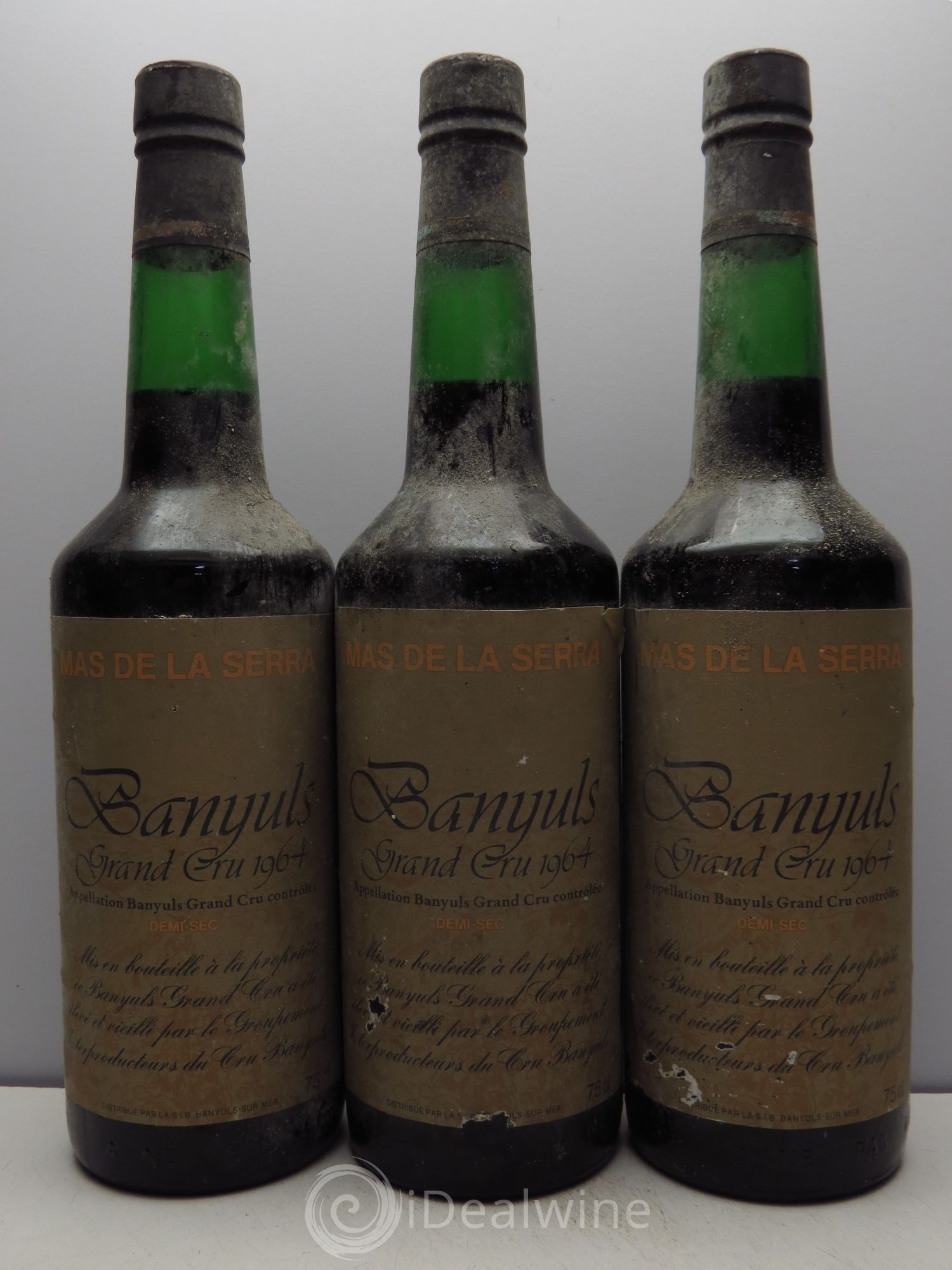 Banyuls Mas de la Serra Demi-Sec 1964 - Posten von 3 Flaschen - 0