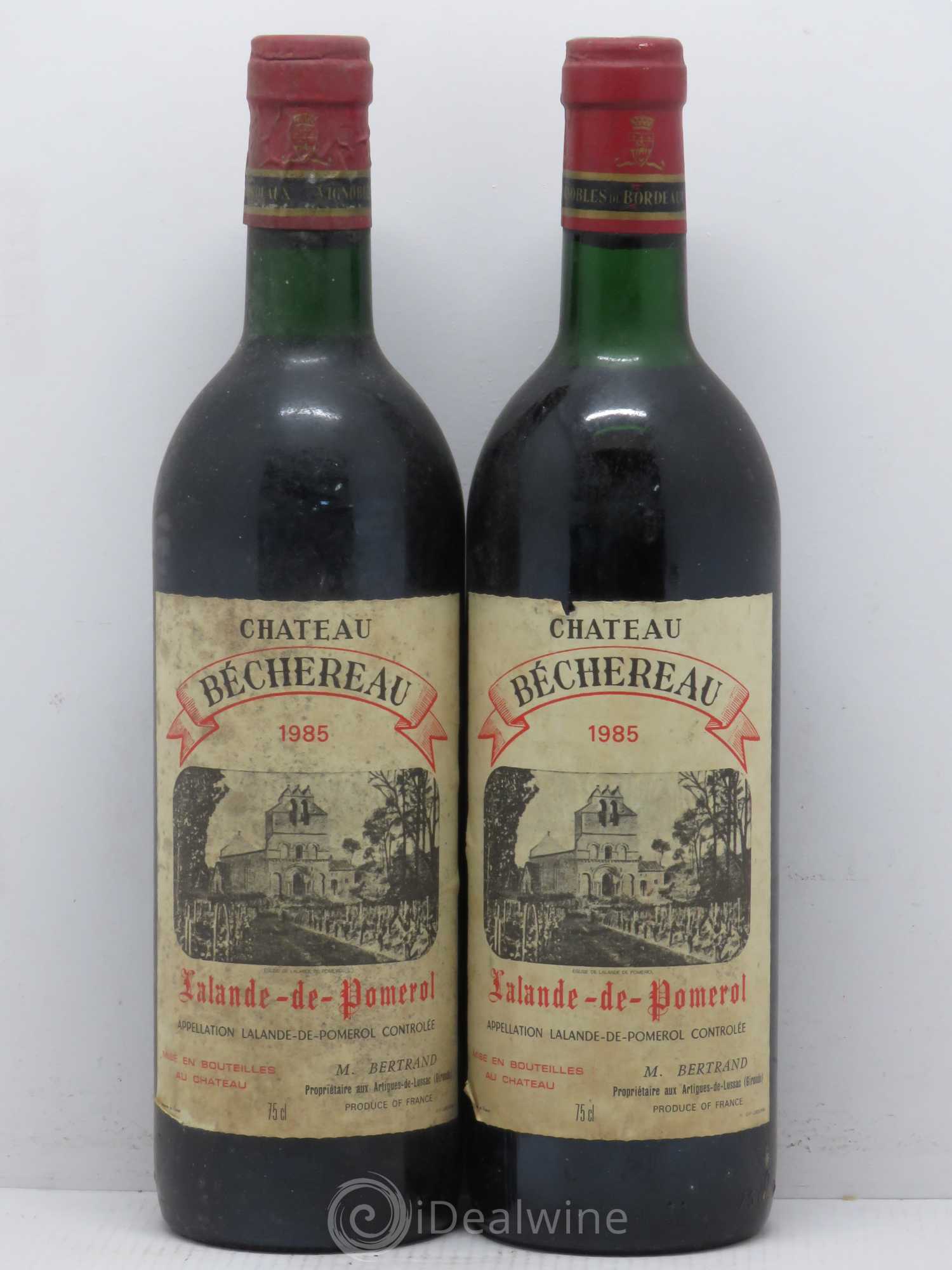 Bordeaux Château Bèchereau Lalande de Pomerol 1985 - Posten von 2 Flaschen - 0