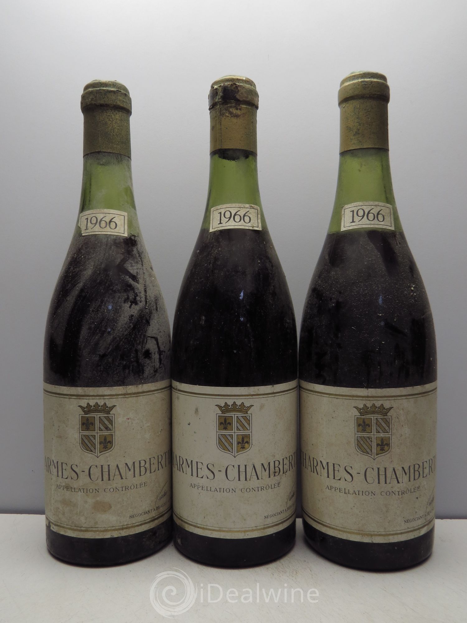 Charmes-Chambertin Grand Cru Nicolas 1966 - Lot de 3 bouteilles - 0
