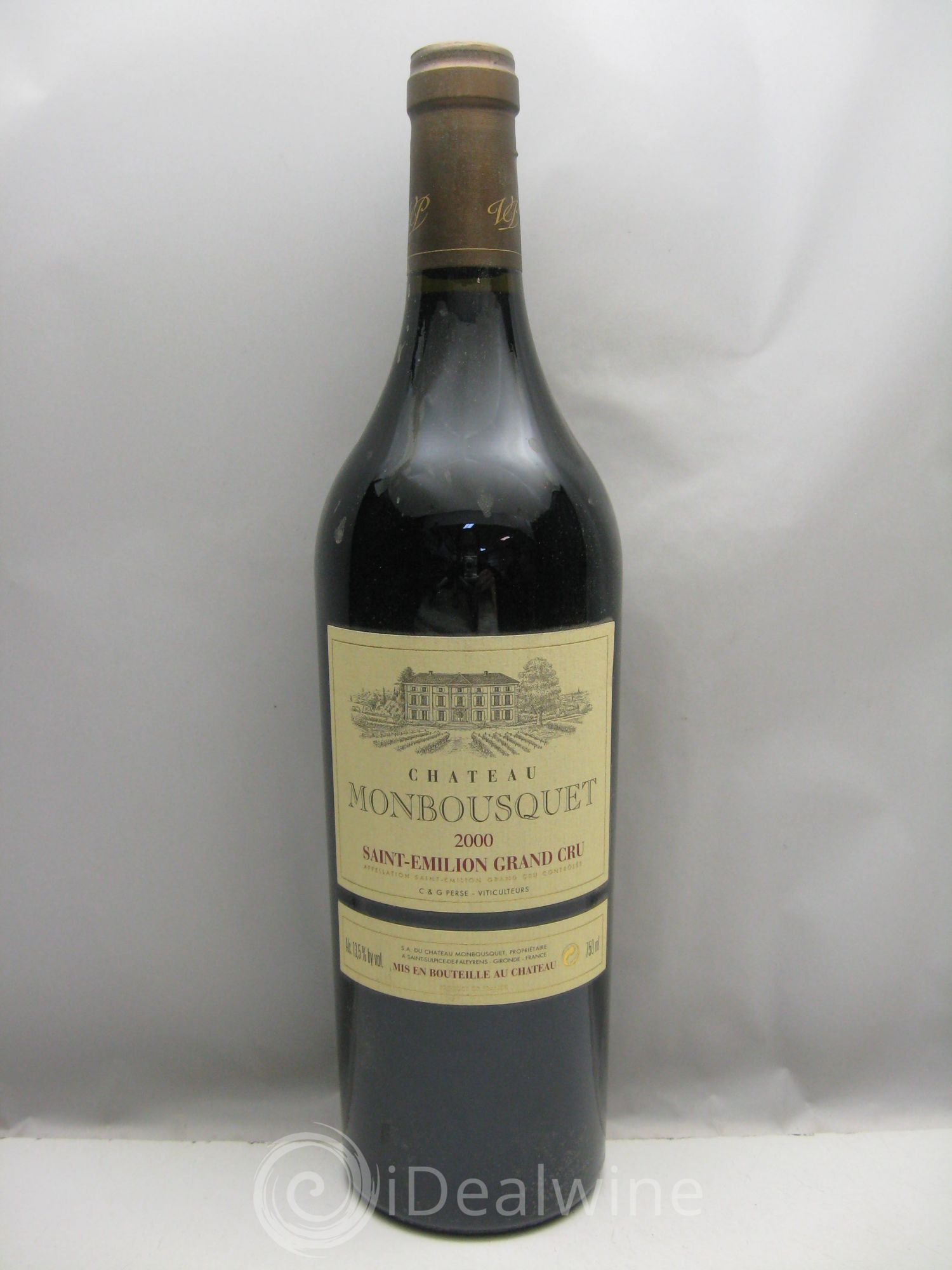 Château Monbousquet Grand Cru Classé 2000 - Lot de 1 bouteille - 0
