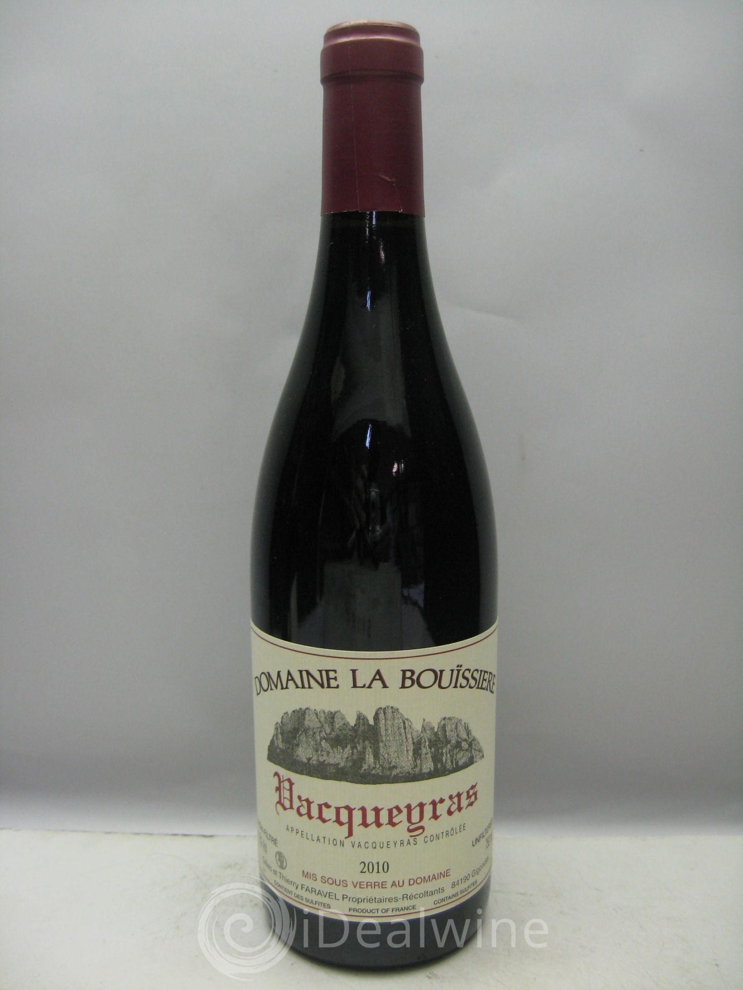 Vacqueyras Domaine de la Bouissière 2010 - Posten von 1 Flasche - 0