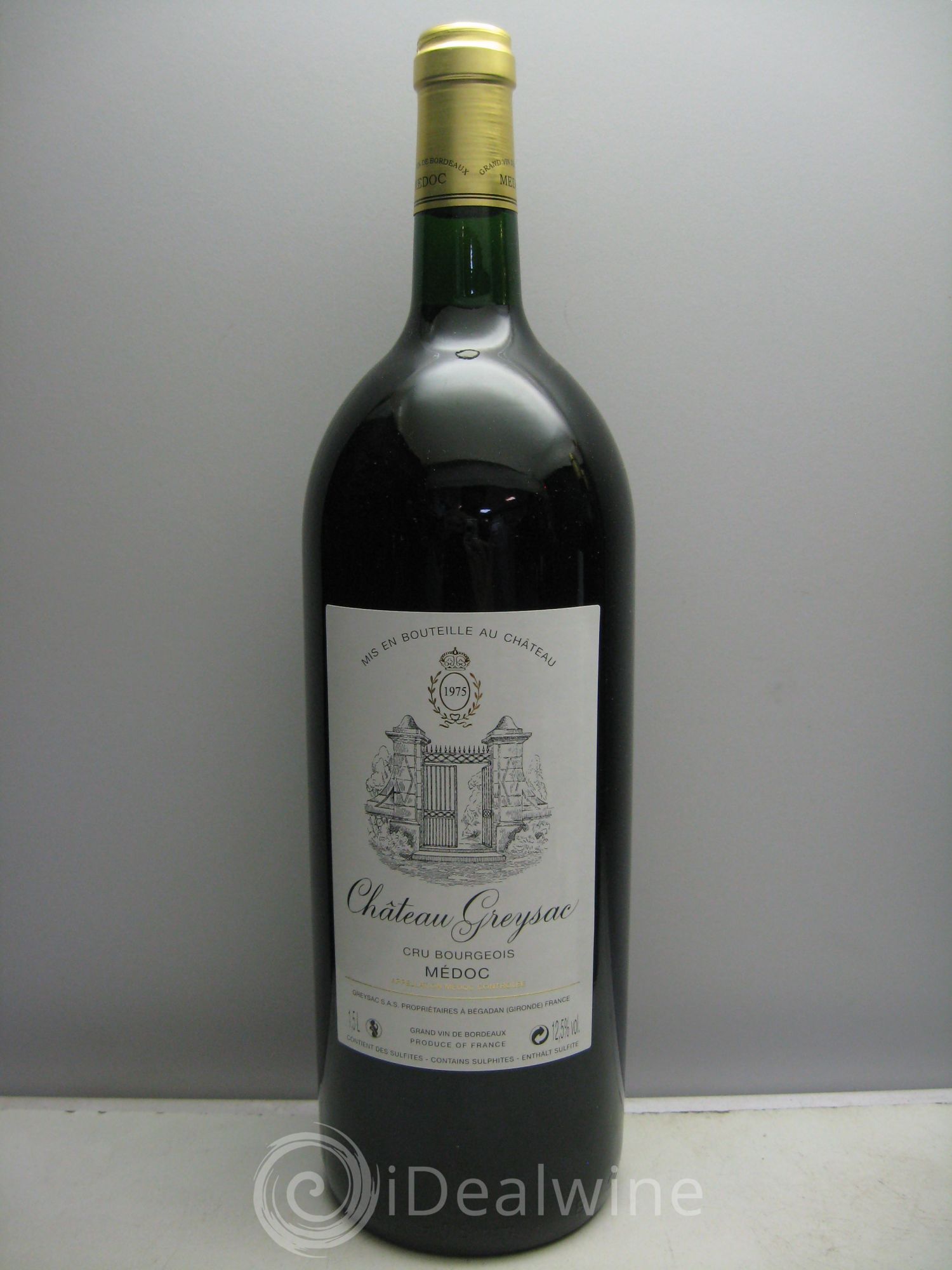 Château Greysac Cru Bourgeois 1975 - Lot de 1 magnum - 0