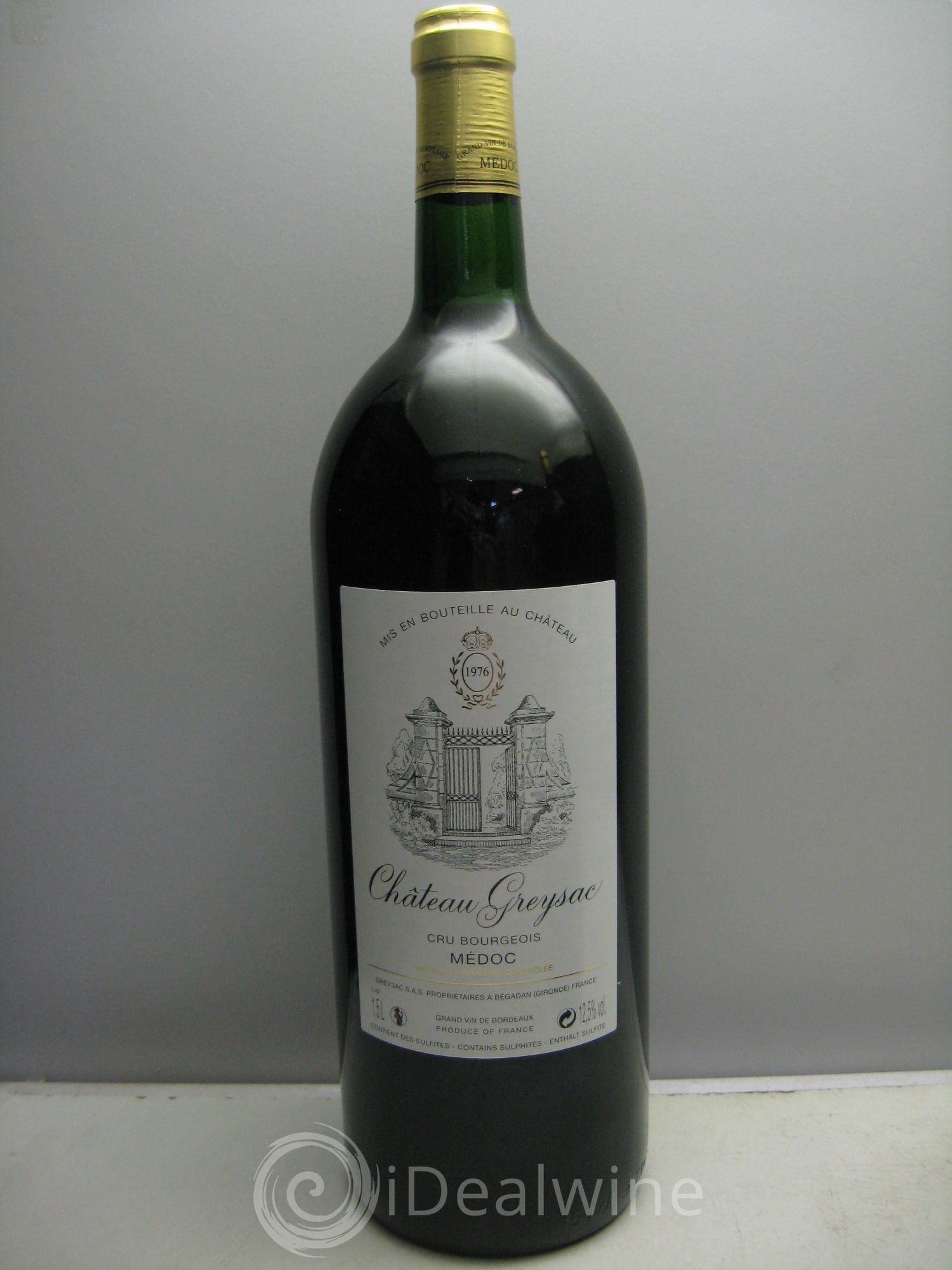 Château Greysac Cru Bourgeois 1976 - Lot de 1 magnum - 0