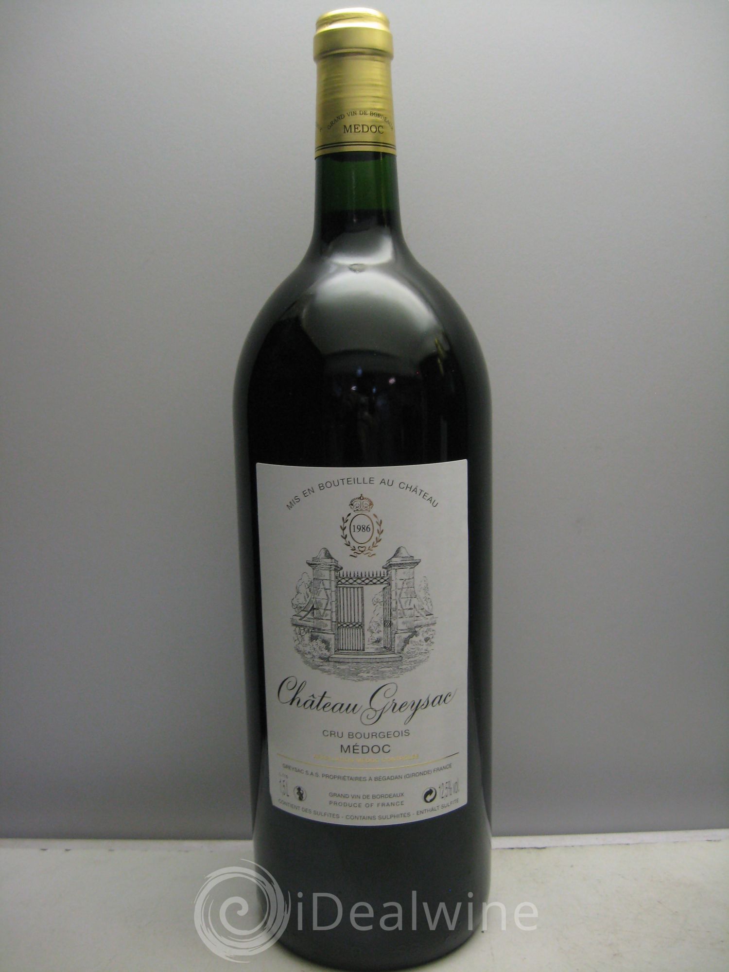 Château Greysac Cru Bourgeois 1986 - Lot de 1 magnum - 0