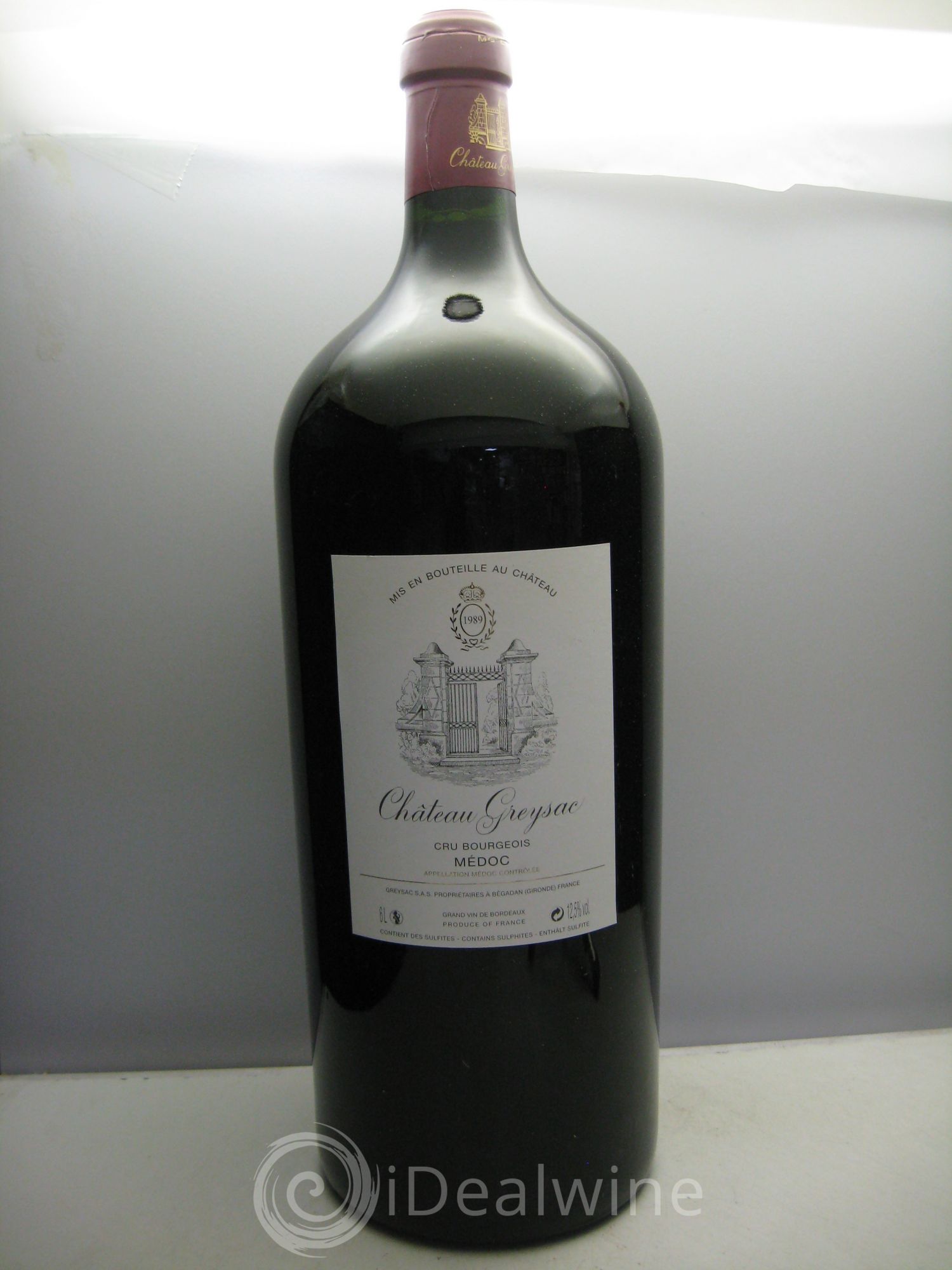 Château Greysac Cru Bourgeois 1989 - Lot de 1 impériale - 0