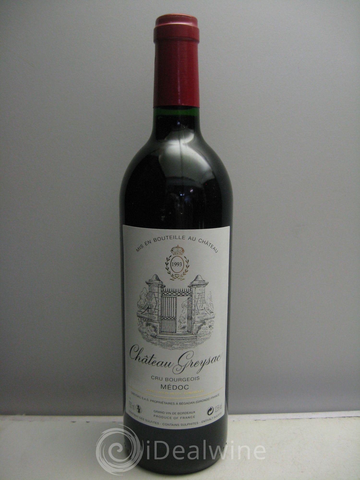 Château Greysac Cru Bourgeois 1993 - Lot de 1 bouteille - 0
