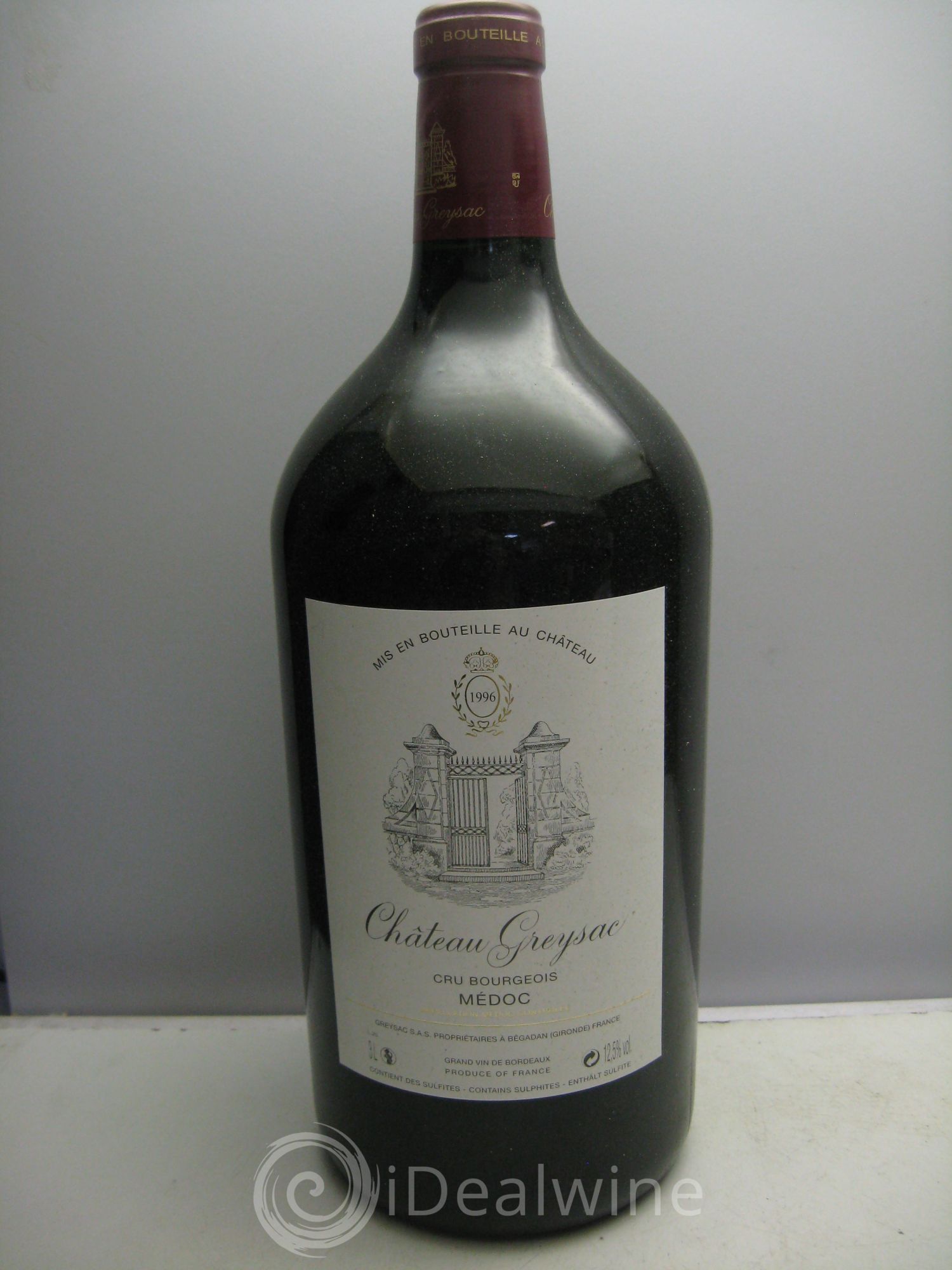 Château Greysac Cru Bourgeois 1996 - Lot de 1 double magnum - 0