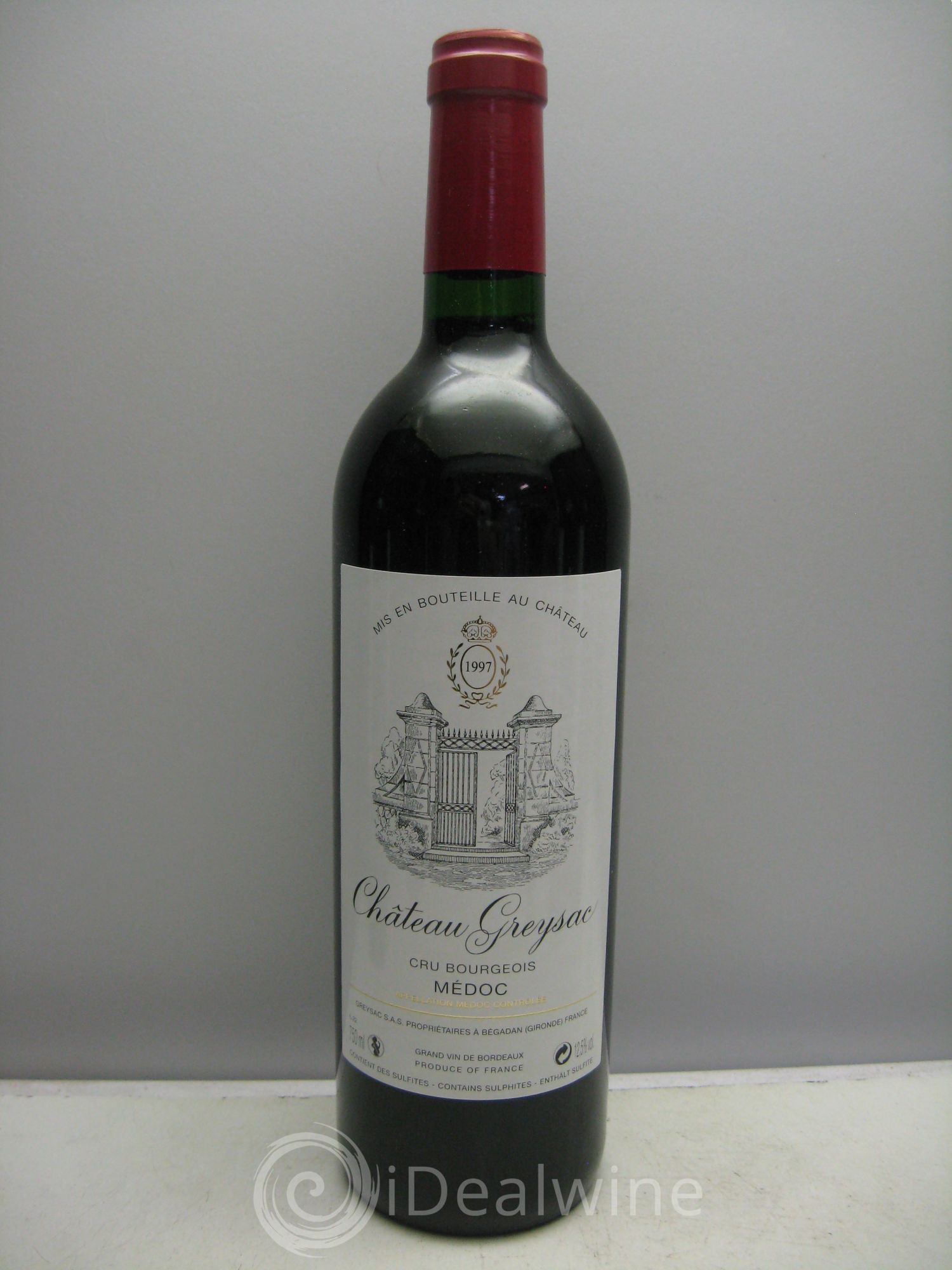 Château Greysac Cru Bourgeois 1997 - Lot de 1 bouteille - 0