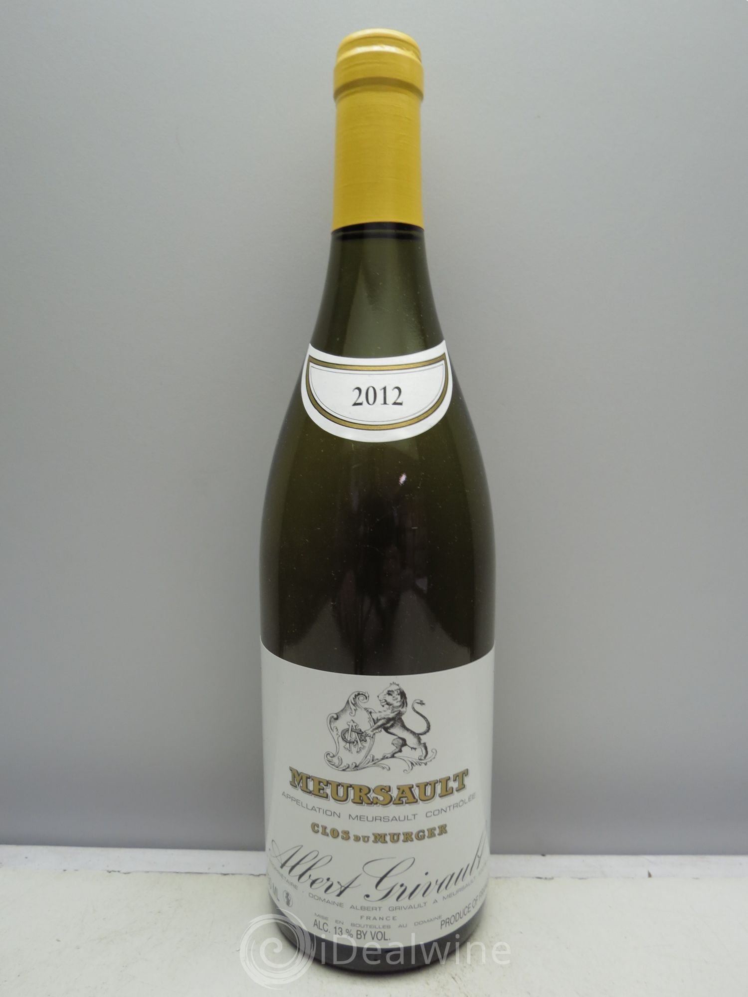 Meursault Clos du Murger Albert Grivault 2012 - Lot de 1 bouteille - 0