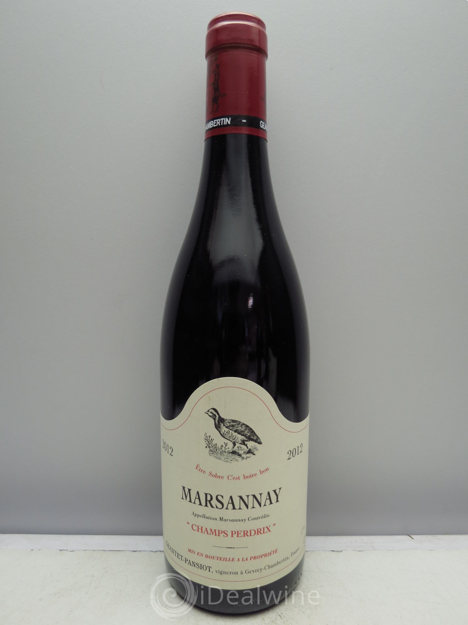 Marsannay Champs Perdrix Geantet-Pansiot 2012 - Lot de 1 bouteille - 0