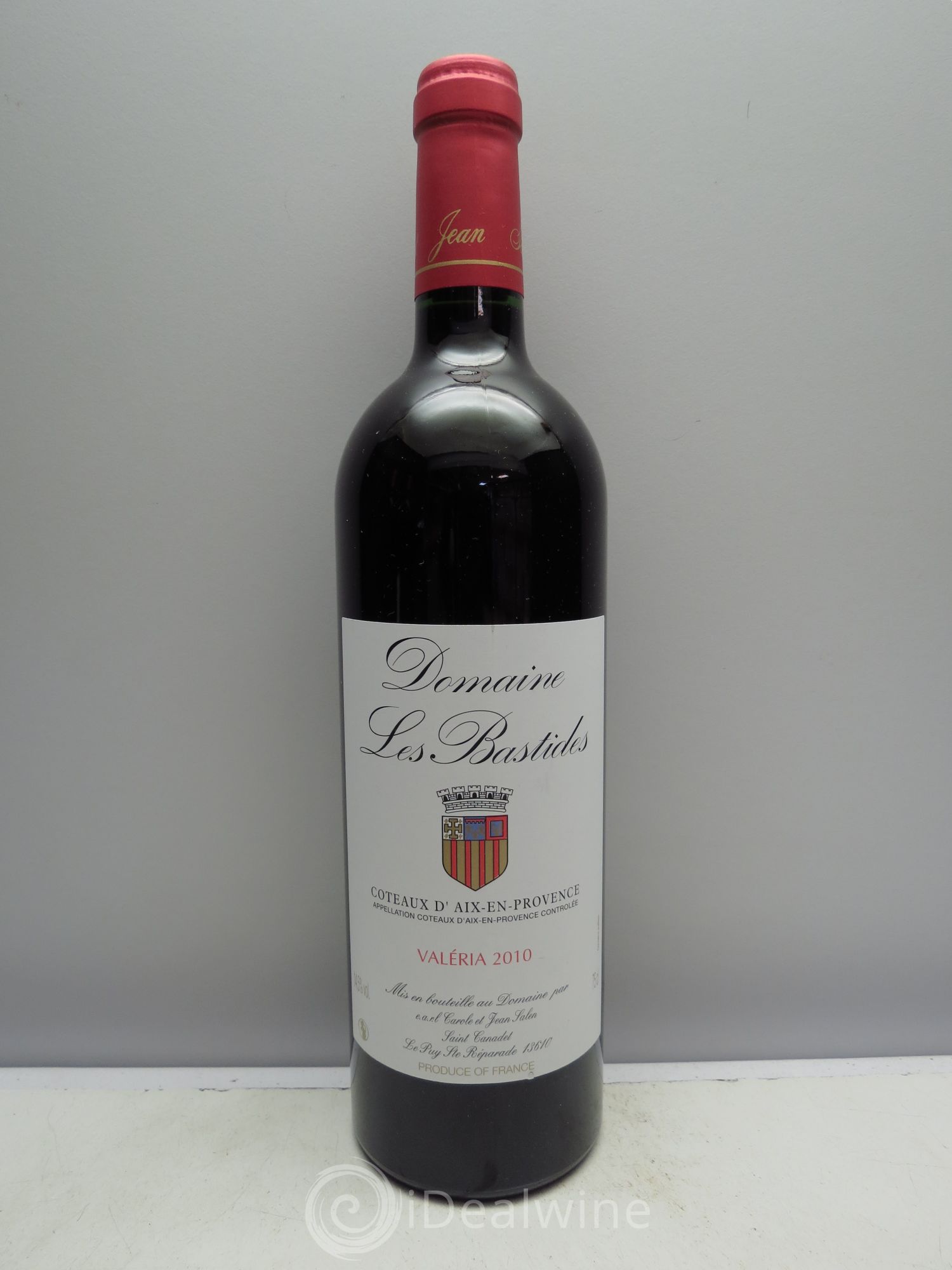 Coteaux d'Aix-en-Provence Les Bastides (Domaine) Cuvée Valéria Famille Salen 2010 - Lot de 1 bouteille - 0