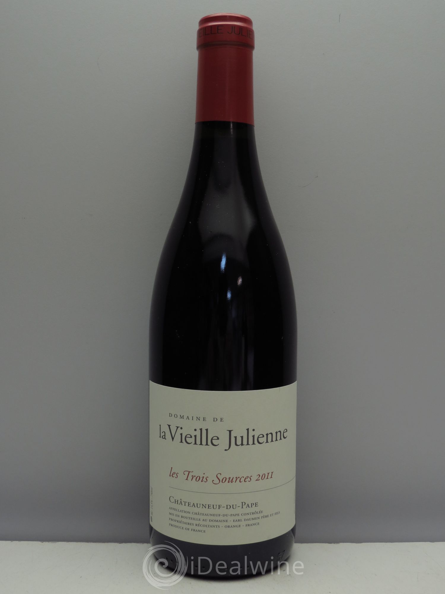Châteauneuf-du-Pape Vieille Julienne (Domaine de la) Les Trois Sources Jean-Paul Daumen 2011 - Lot de 1 bouteille - 0