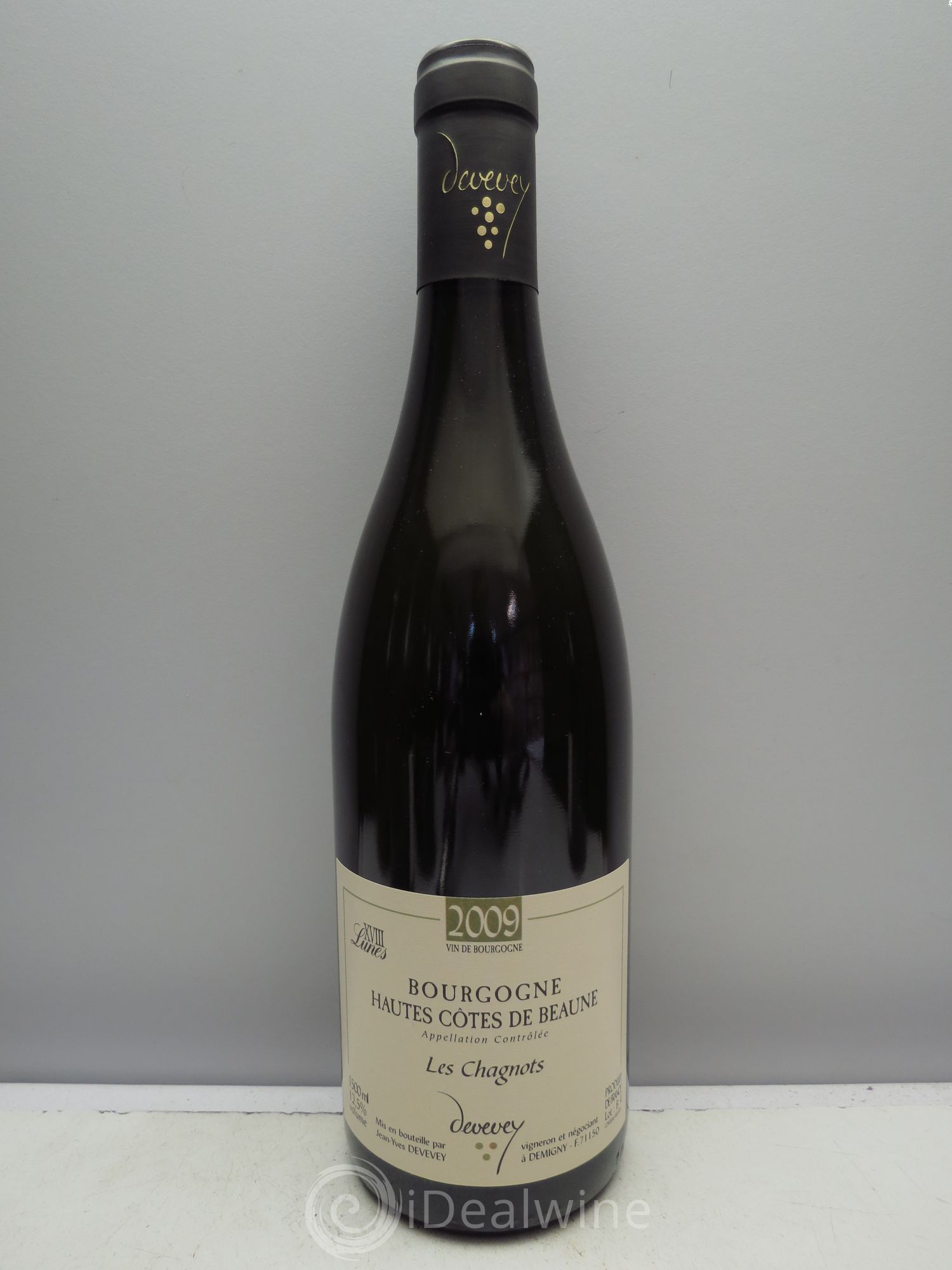 Hautes-Côtes de Beaune Les Chagnots 18 Lunes Jean-Yves Devevey (Domaine) (erreur étiquette 75cl) 2009 - Posten von 1 Flasche - 0