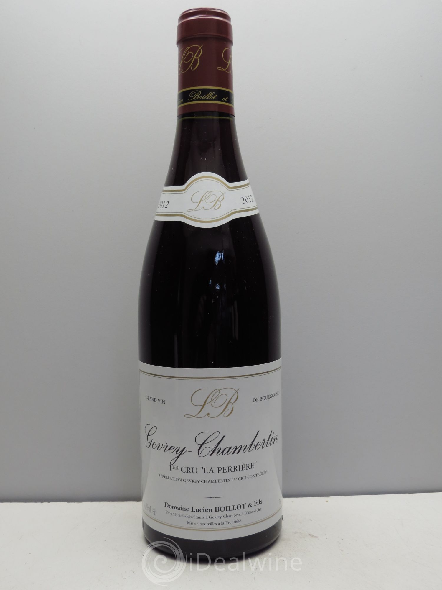 Gevrey-Chambertin 1er Cru La Perrière Lucien Boillot & Fils (Domaine) 2012 - Lot de 1 bouteille - 0