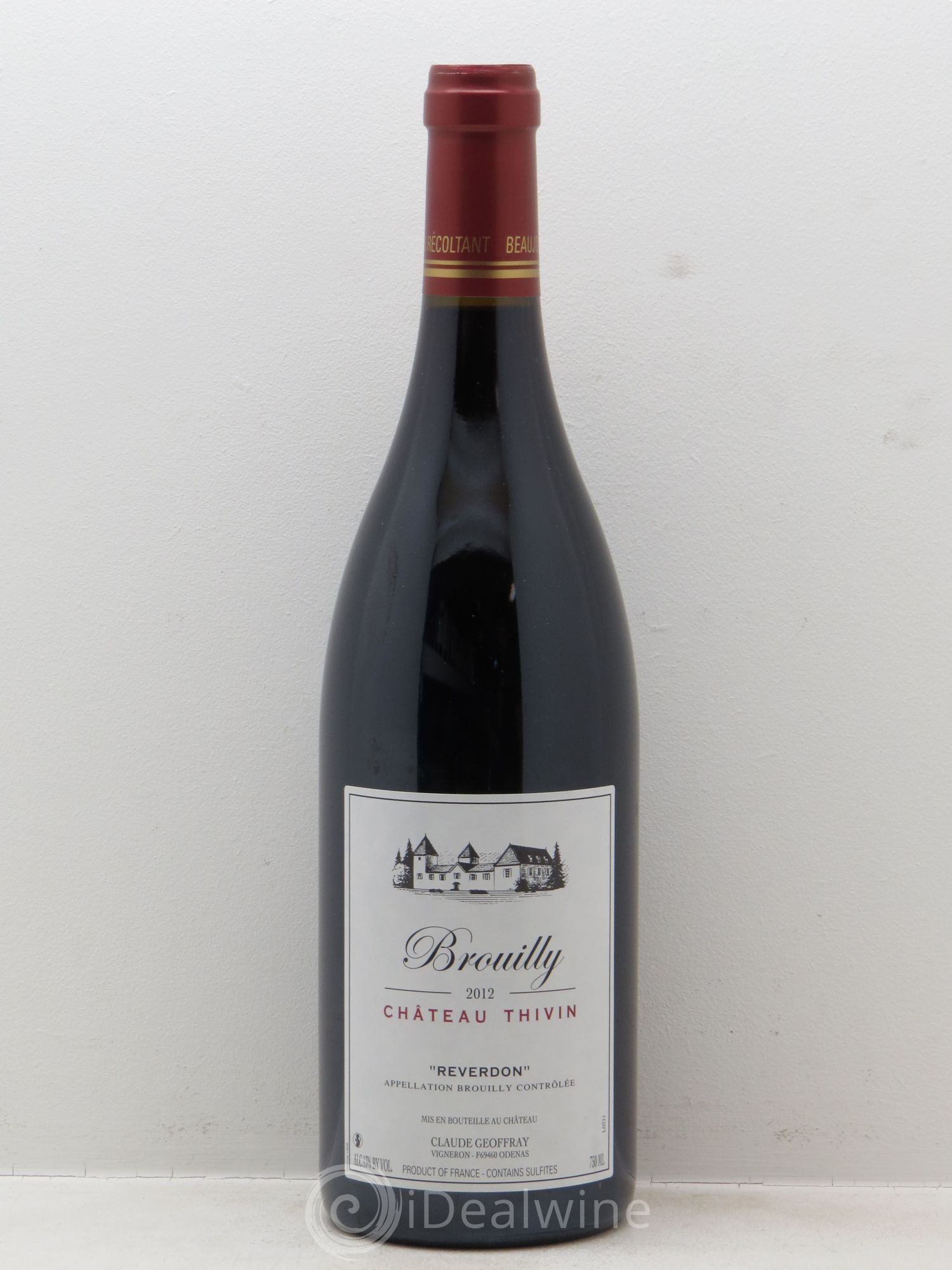 Brouilly Reverdon Château Thivin Reverdon 2012 - Lot of 1 bottle - 0