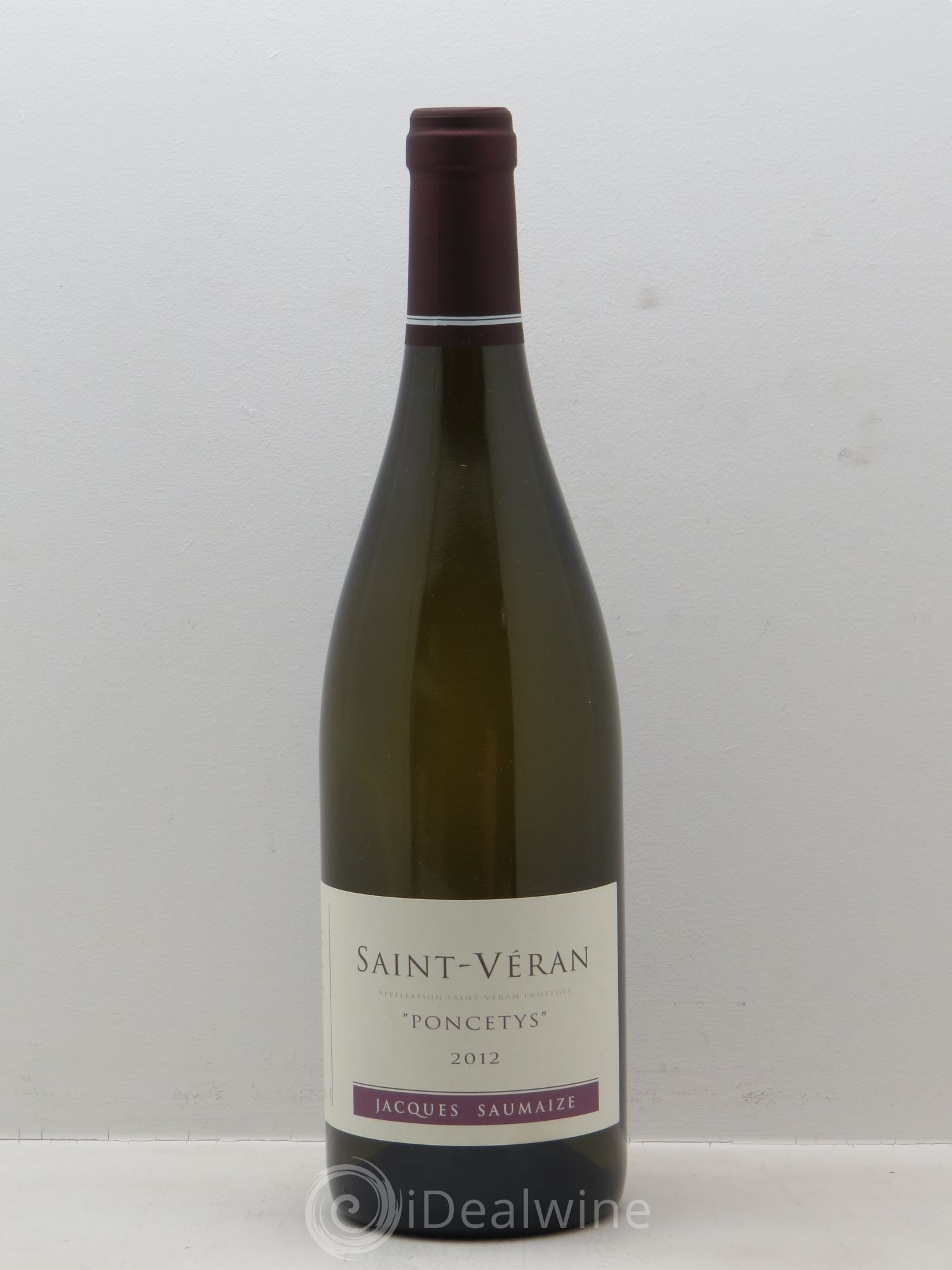 Saint-Véran Poncetys Jacques et Nathalie Saumaize 2012 - Lot de 1 bouteille - 0