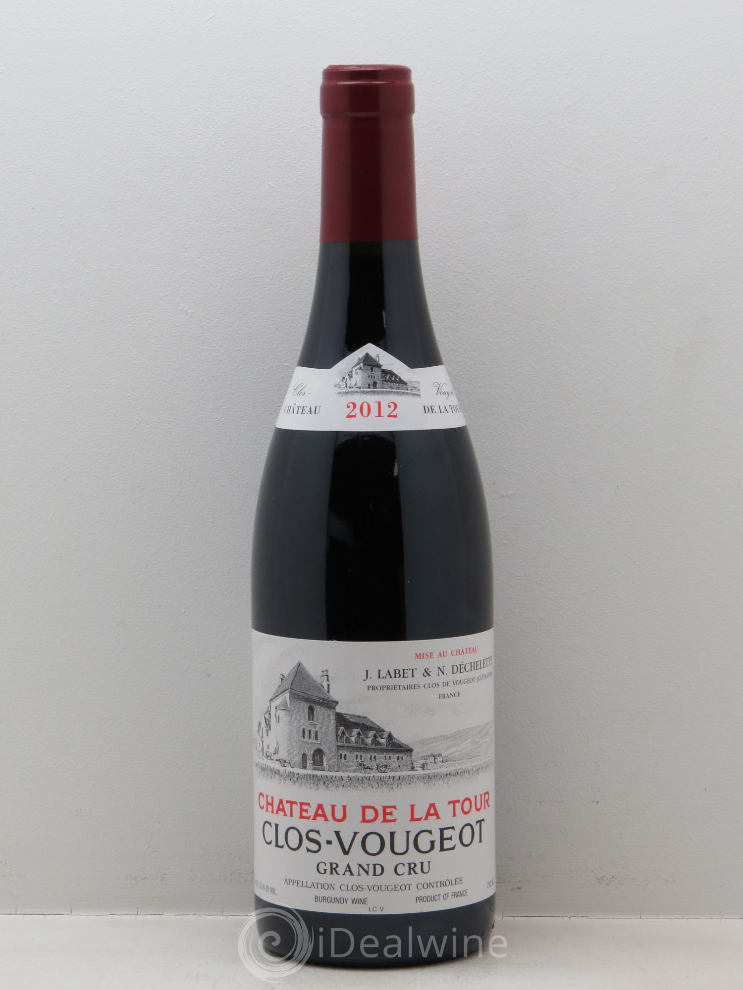 Clos de Vougeot Grand Cru Château de La Tour 2012 - Lot de 1 bouteille - 0
