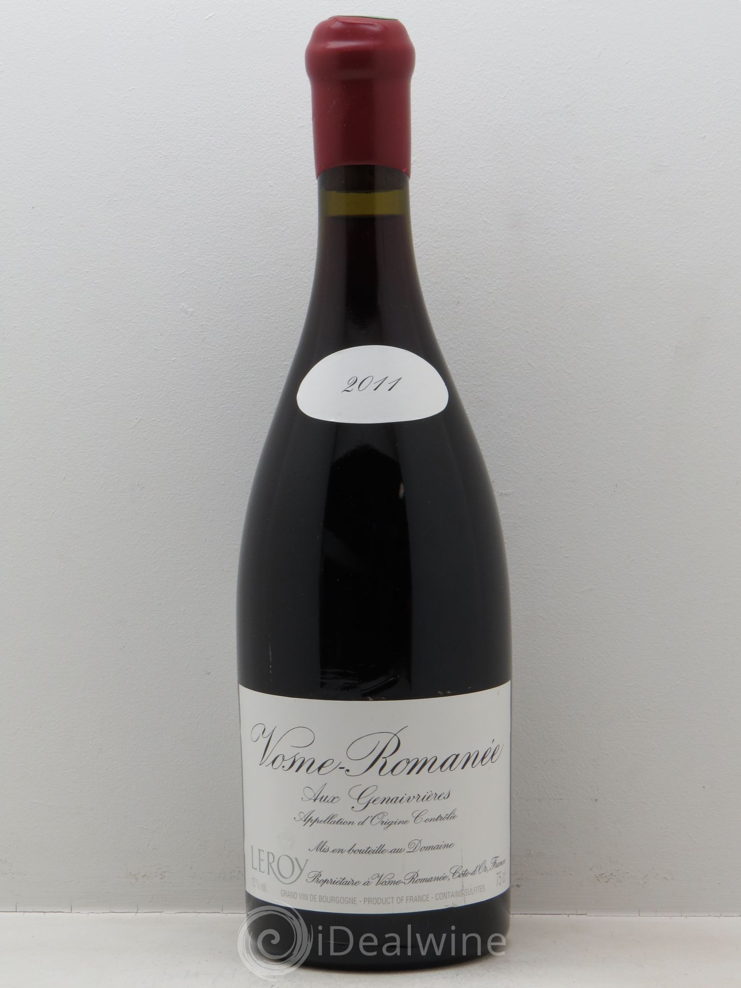 Vosne-Romanée Les Genaivrières Leroy (Domaine) 2011 - Lot de 1 bouteille - 0