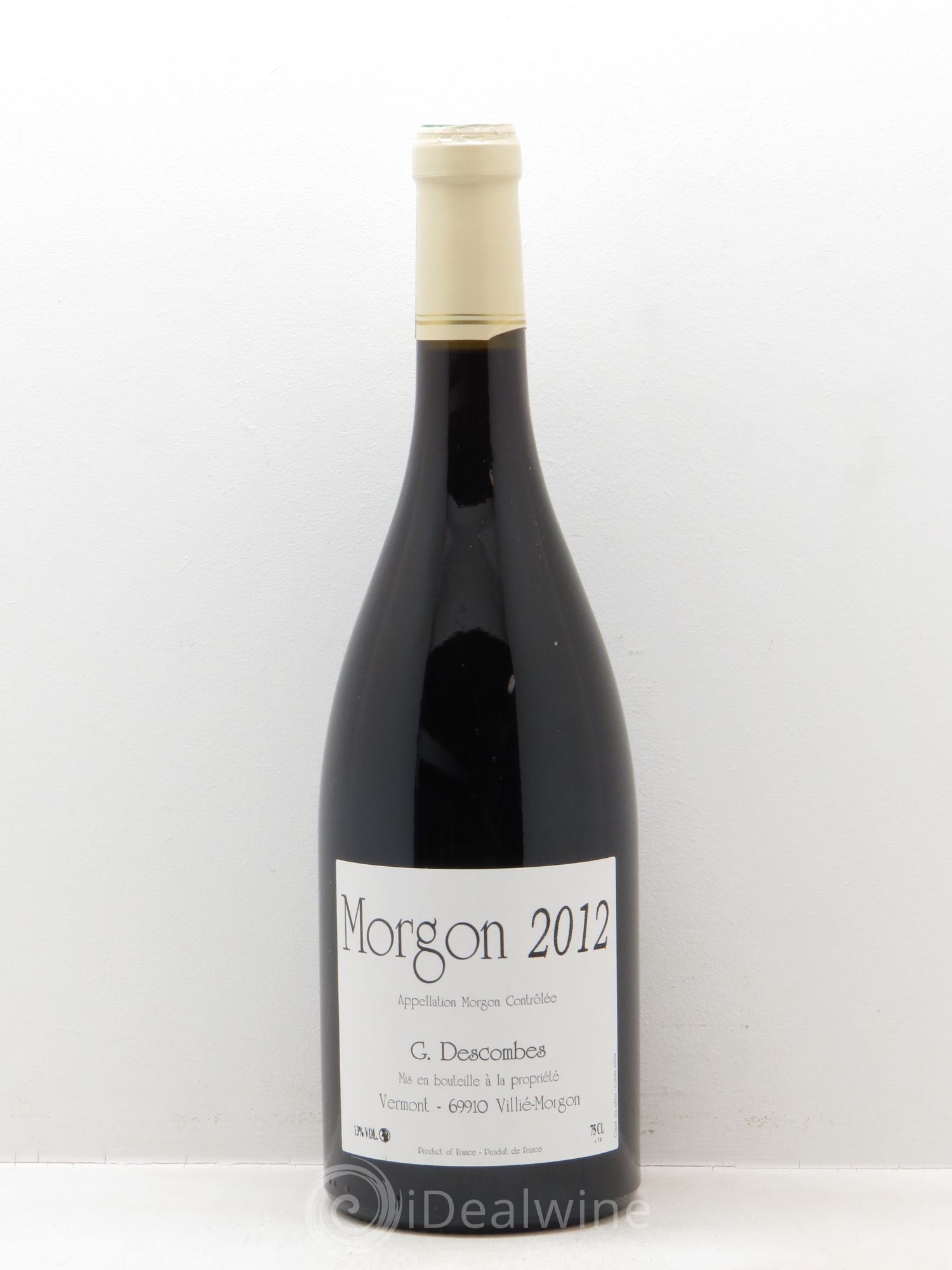 Morgon Vieilles vignes Georges Descombes (Domaine) 2012 - Lot de 1 bouteille - 0