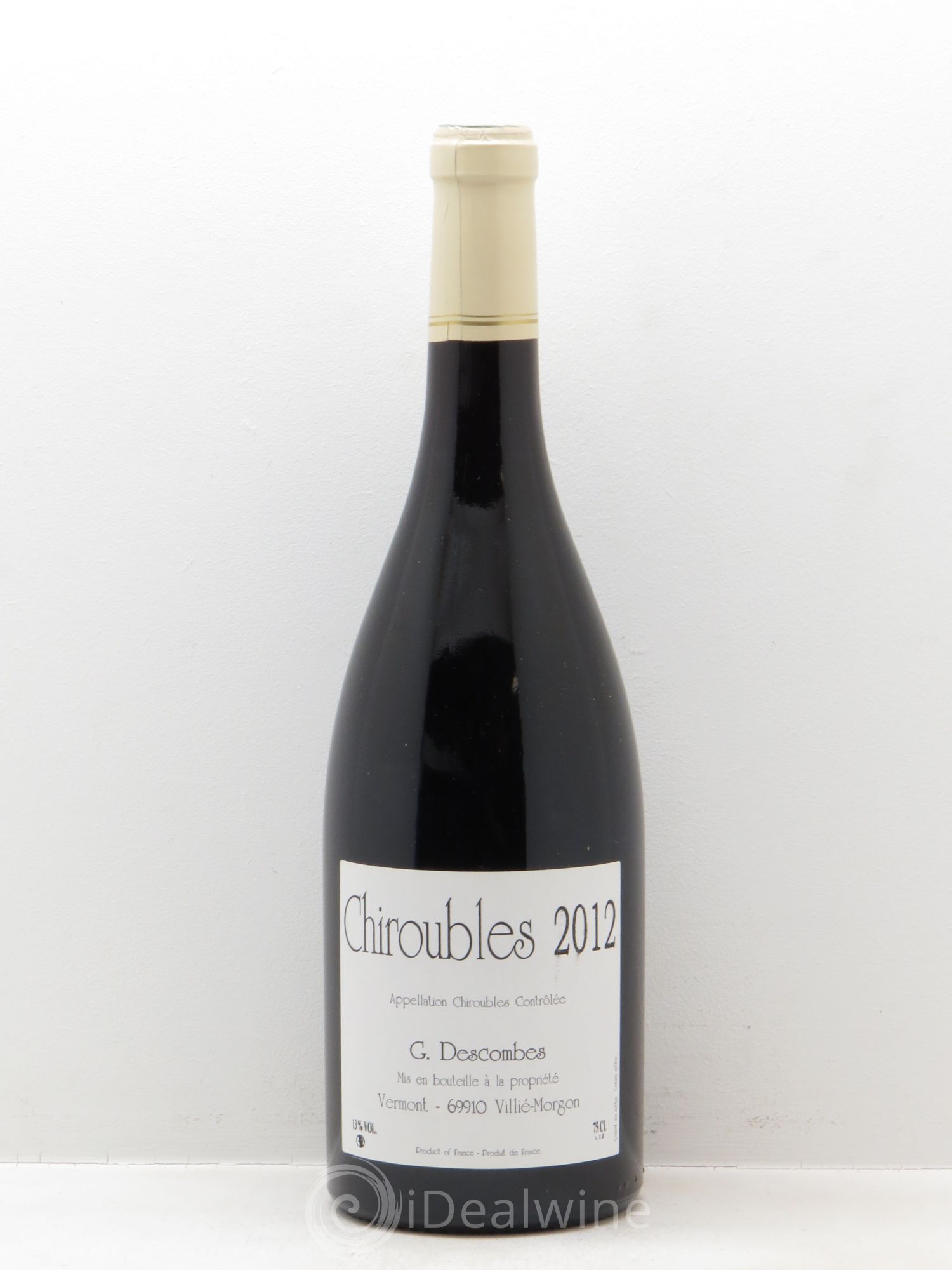 Chiroubles Vieilles vignes Georges Descombes (Domaine) 2012 - Lot de 1 bouteille - 0