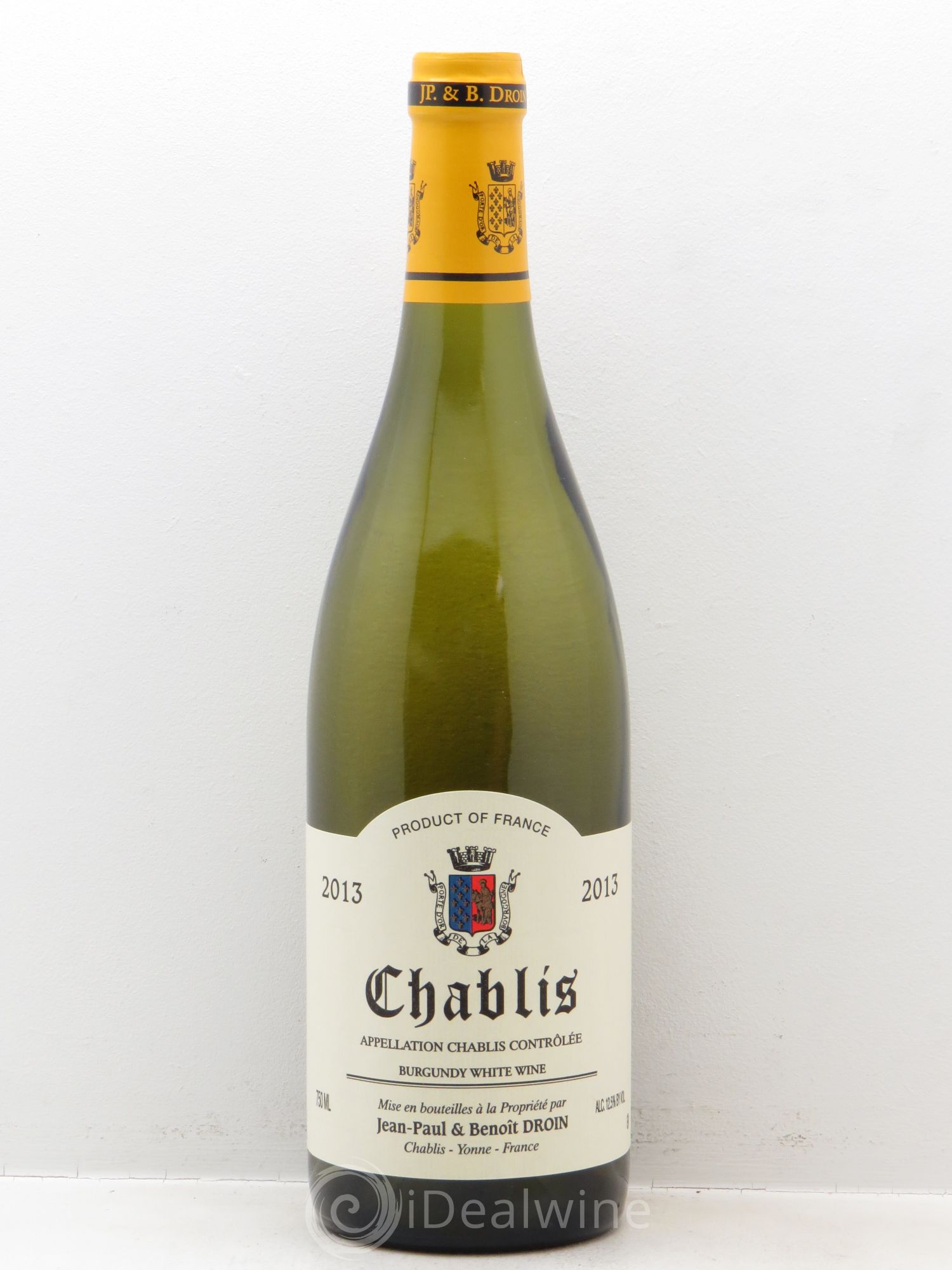 Chablis Jean-Paul & Benoît Droin (Domaine) 2013 - Lot de 1 bouteille - 0