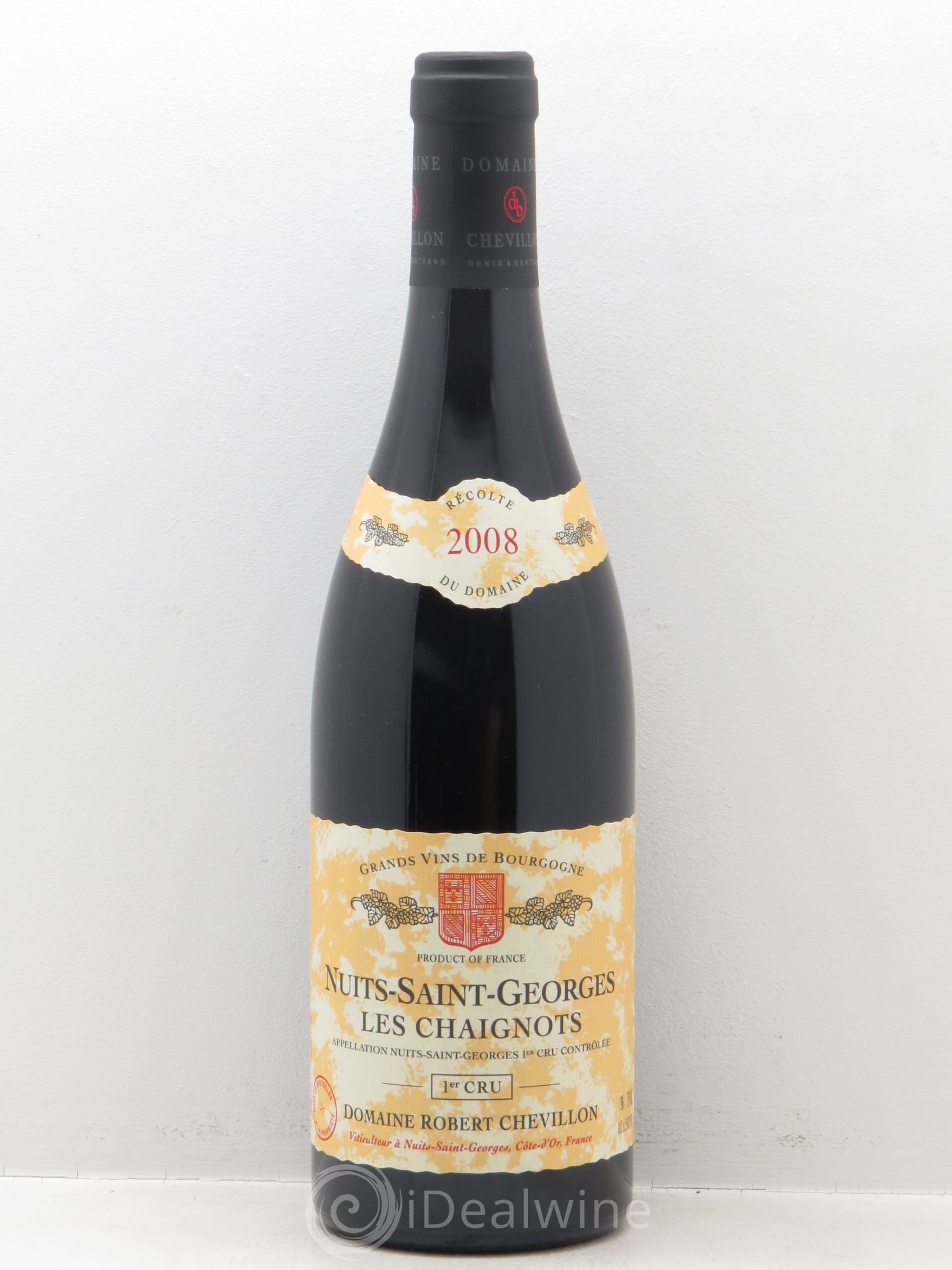 Nuits-Saint-Georges 1er Cru Les Chaignots Robert Chevillon 2008 - Lot de 1 bouteille - 0