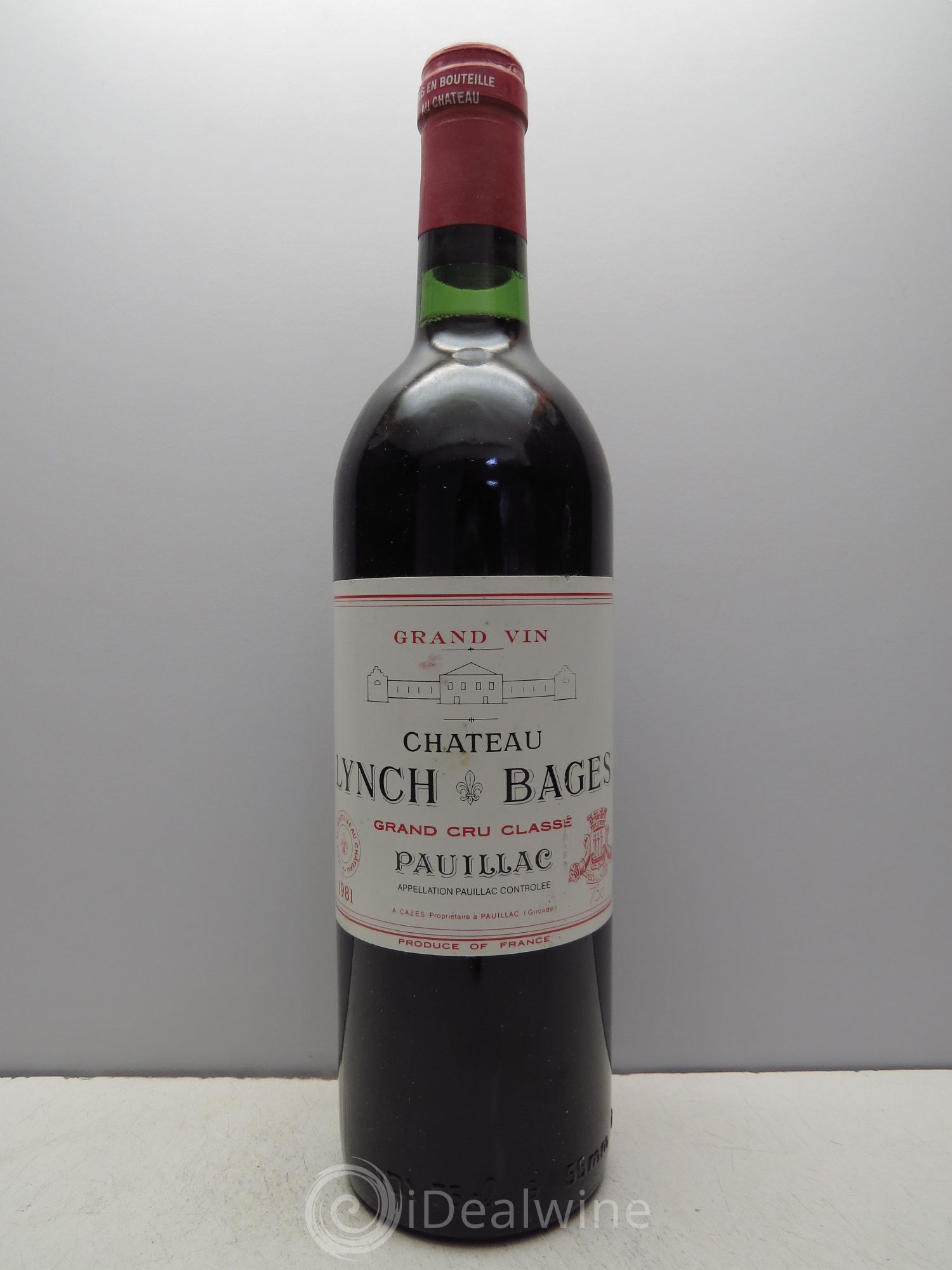 Château Lynch Bages 5ème Grand Cru Classé 1981 - Lot de 1 bouteille - 0