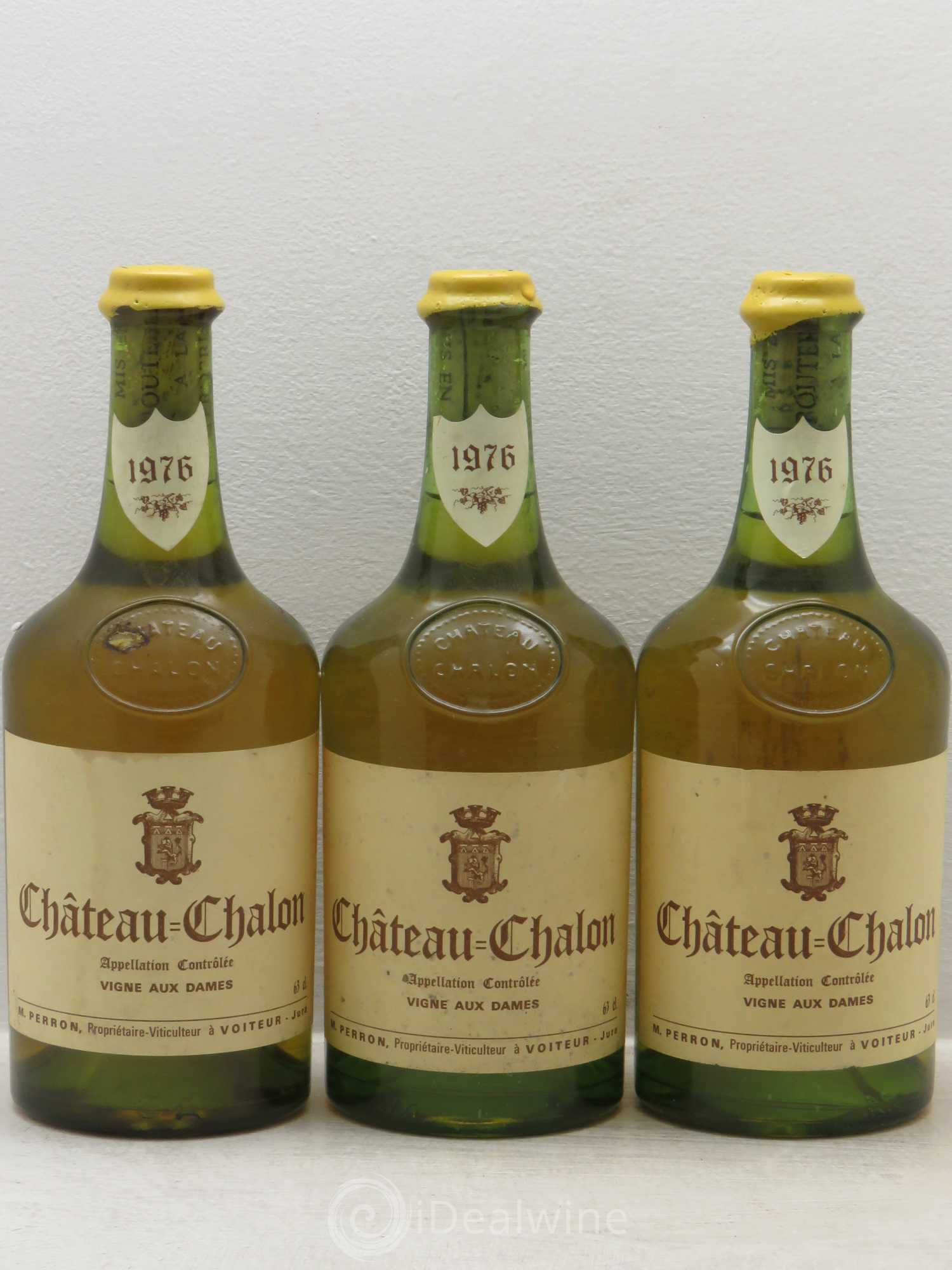 Château-Chalon Vignes aux Dames M. Perron 1976 - Lot de 3 bouteilles - 0