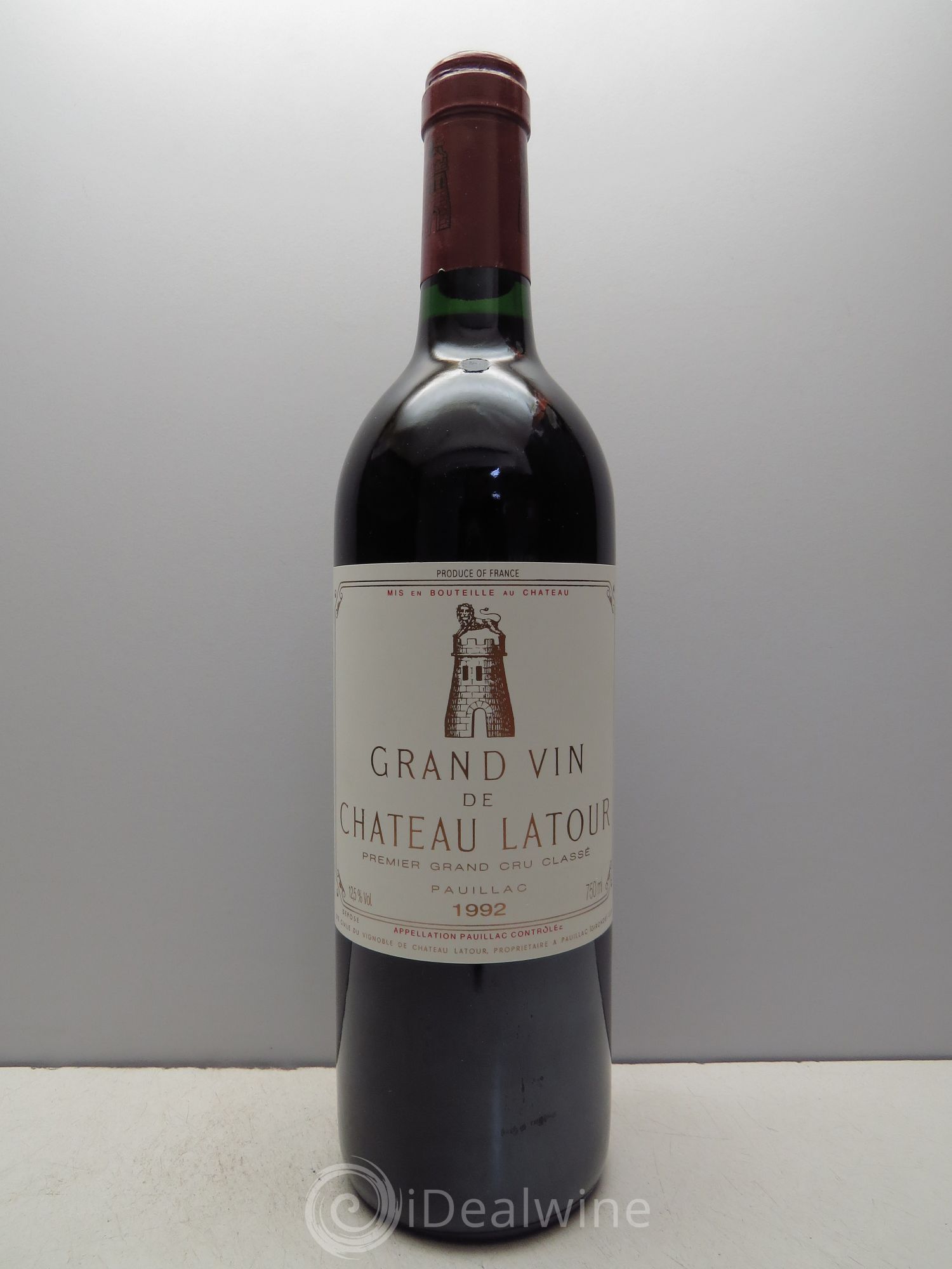 Château Latour 1er Grand Cru Classé 1992 - Lot de 1 bouteille - 0