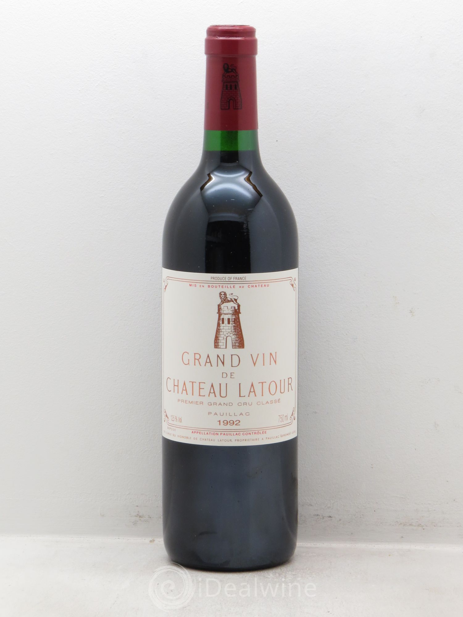 Château Latour 1er Grand Cru Classé 1992 - Lot de 1 bouteille - 0