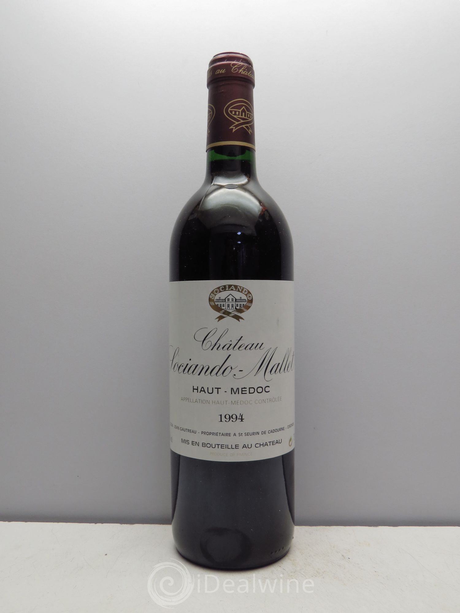 Château Sociando Mallet 1994 - Lot de 1 bouteille - 0
