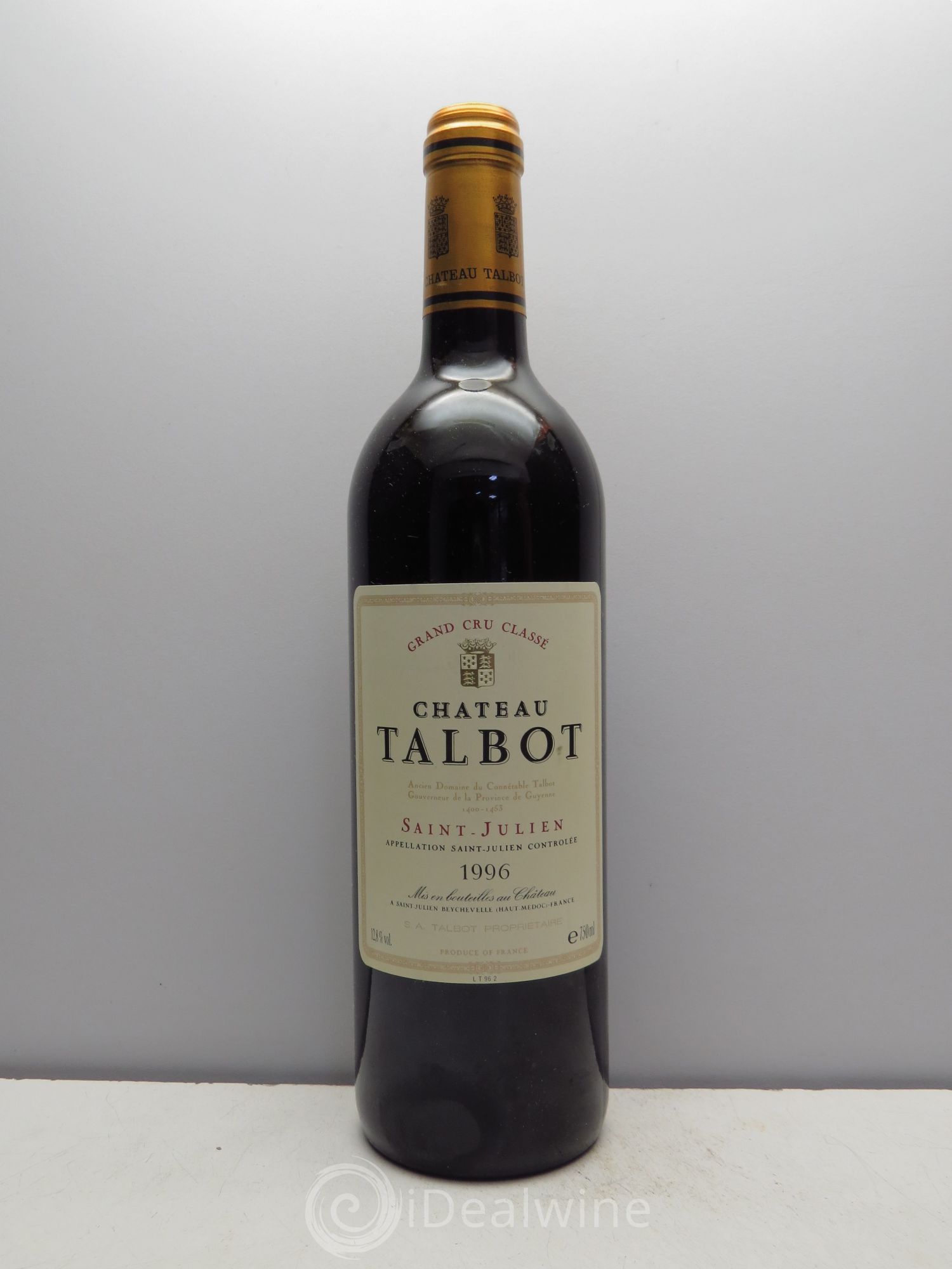 Château Talbot 4ème Grand Cru Classé 1996 - Lot de 1 bouteille - 0