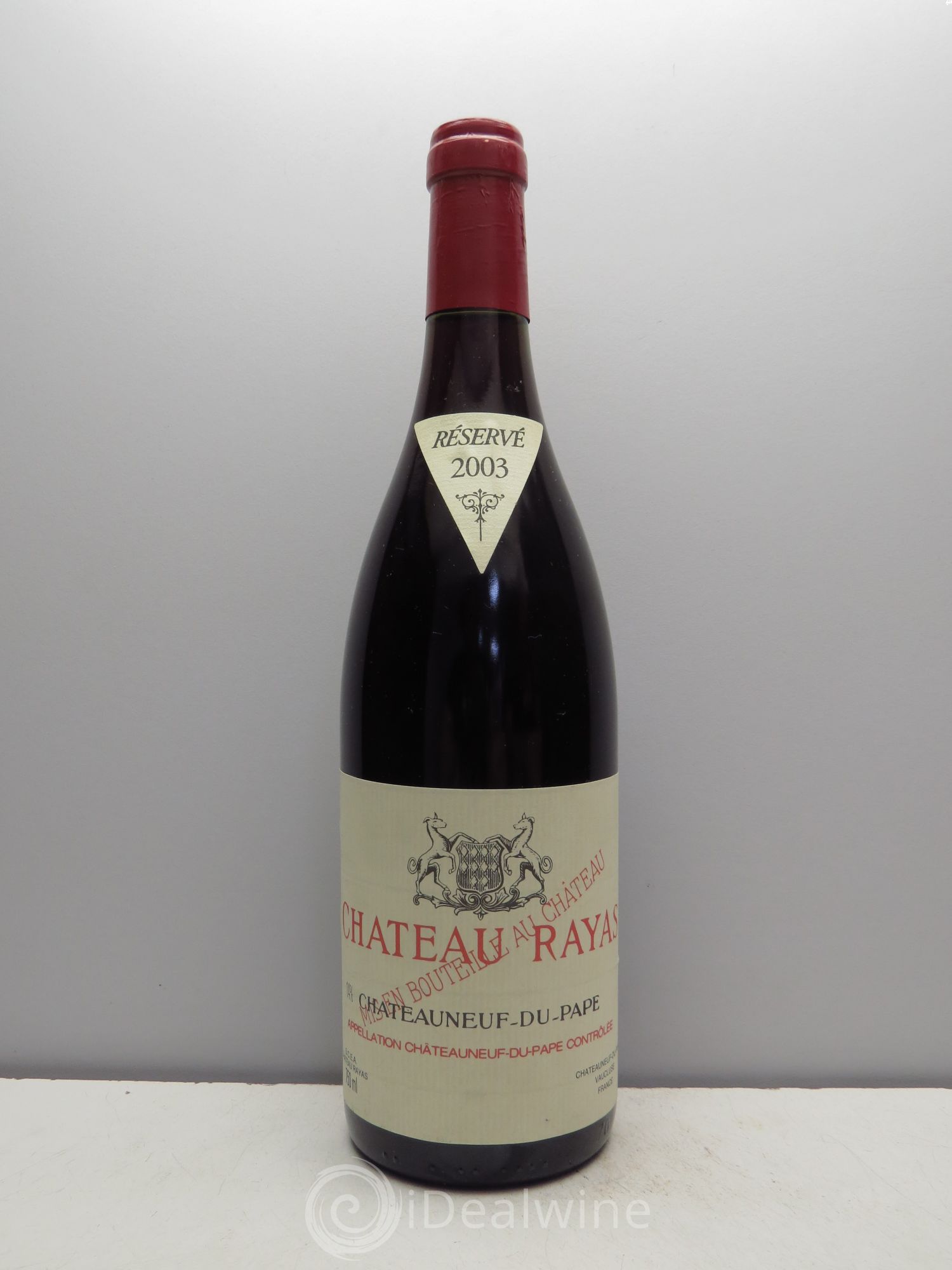 Châteauneuf-du-Pape Château Rayas Emmanuel Reynaud 2003 - Lot de 1 bouteille - 0