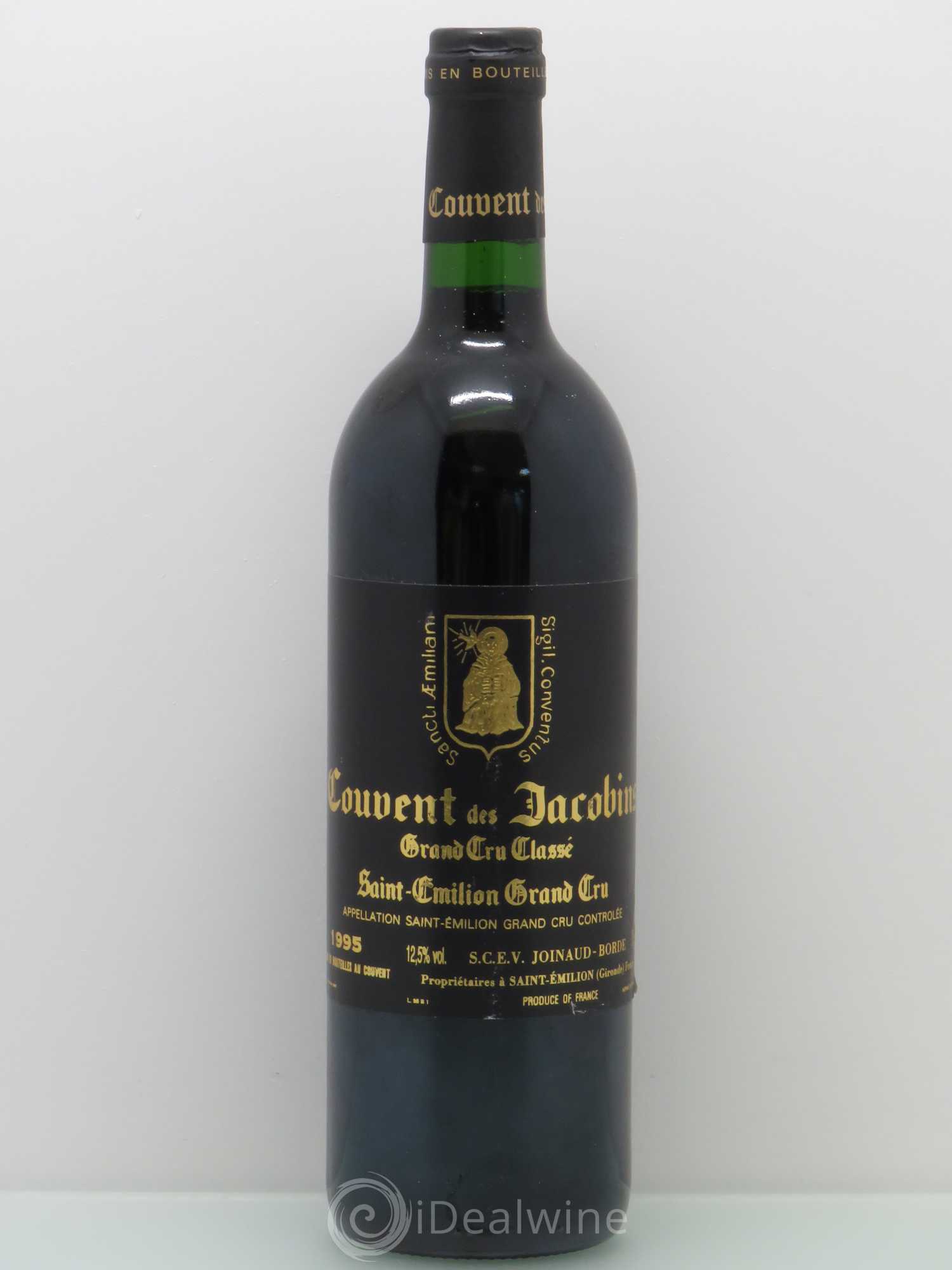 Château Couvent des Jacobins Grand Cru Classé 1995 - Lot de 1 bouteille - 0